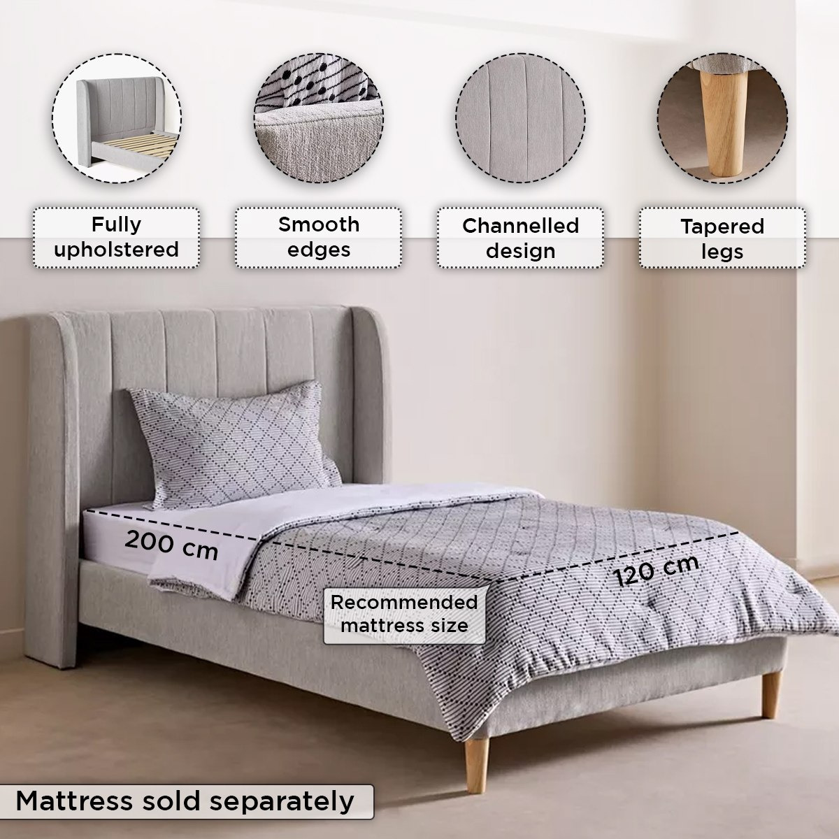سرير توين منجد من نورديكا دوجلاس - 120x200 سم-hbxbedroom-bedsandbedsets-upholsteredbeds-twin-image-4