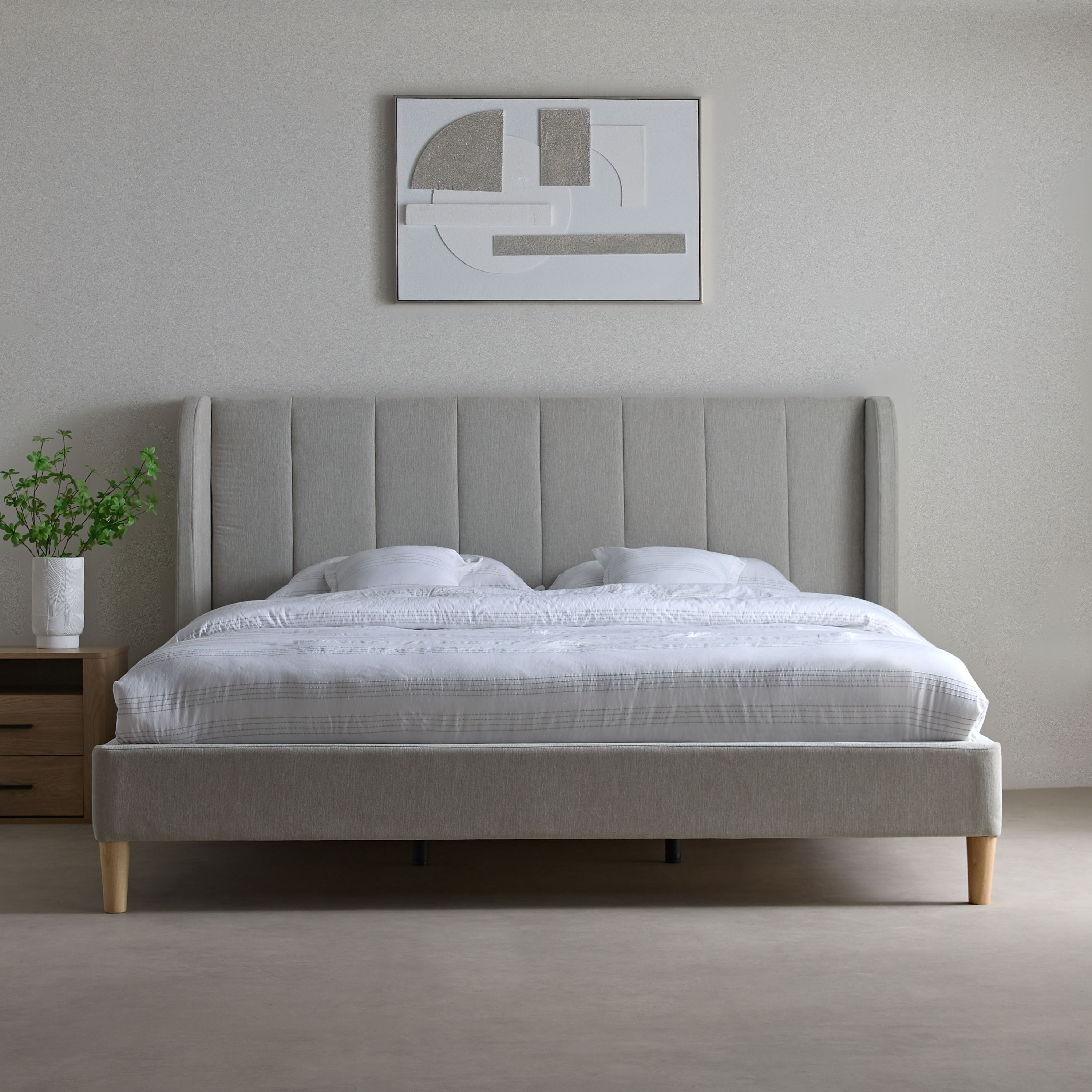 سرير كوين منجد من نورديكا دوجلاس - 160x200 سم-hbxbedroom-bedsandbedsets-beds-queen-image-2