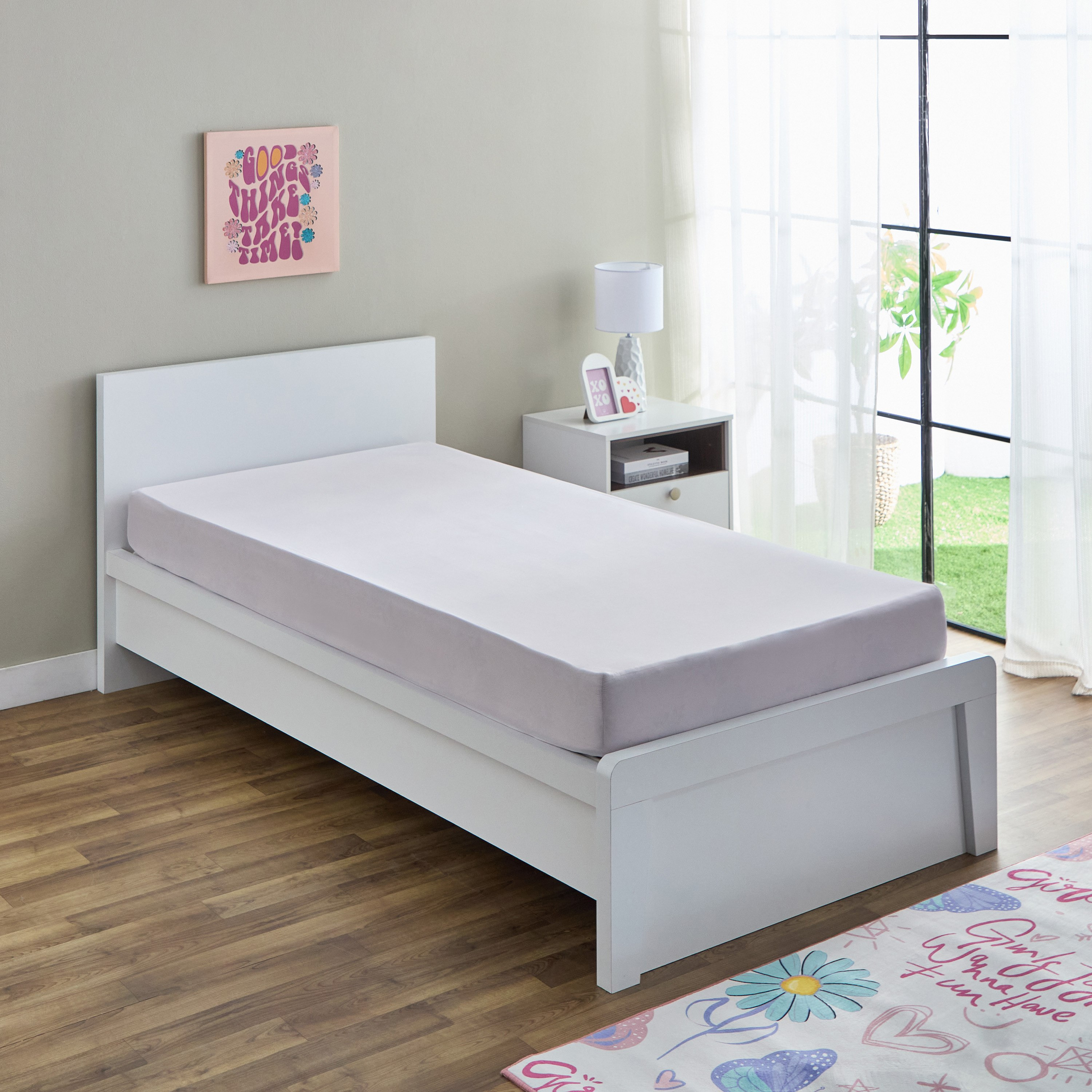شرشف مطاطي فردي من الألياف الدقيقة من فليبزي - 90x190+20 سم-hbxhomeware-hbxkidsandyouth-image-1