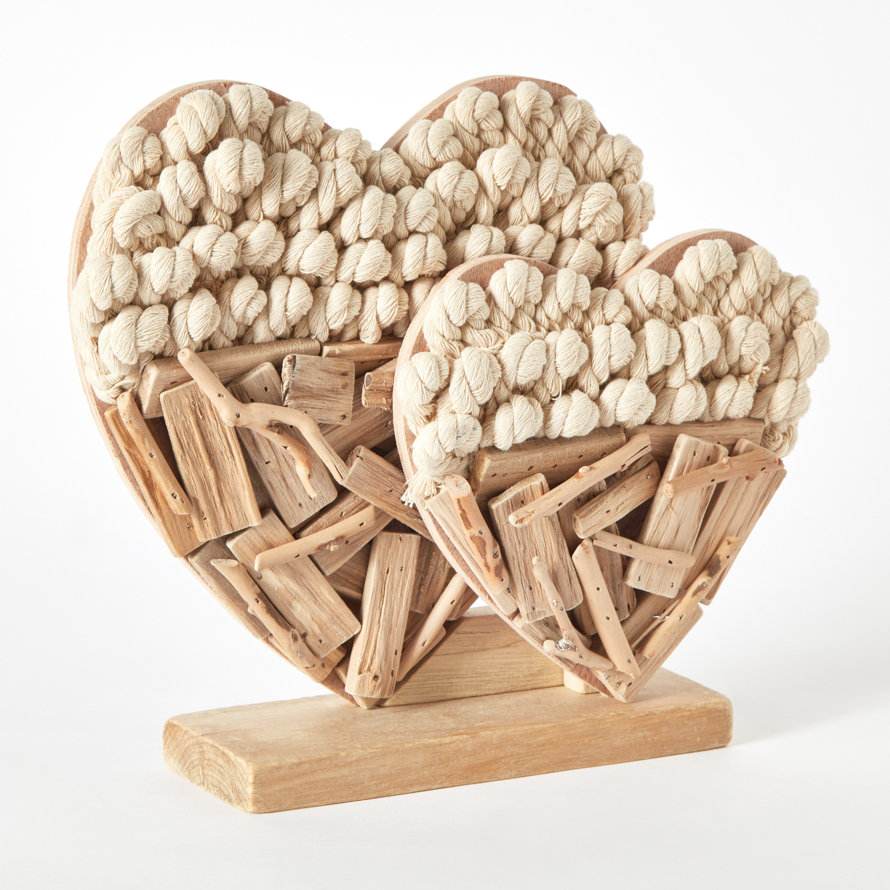 قطعة ديكور طاولة قلب خشب طبيعي من لامبر - 31x7x25 سم-hbxhomeware-homedecor-figurinesandornaments-image-6