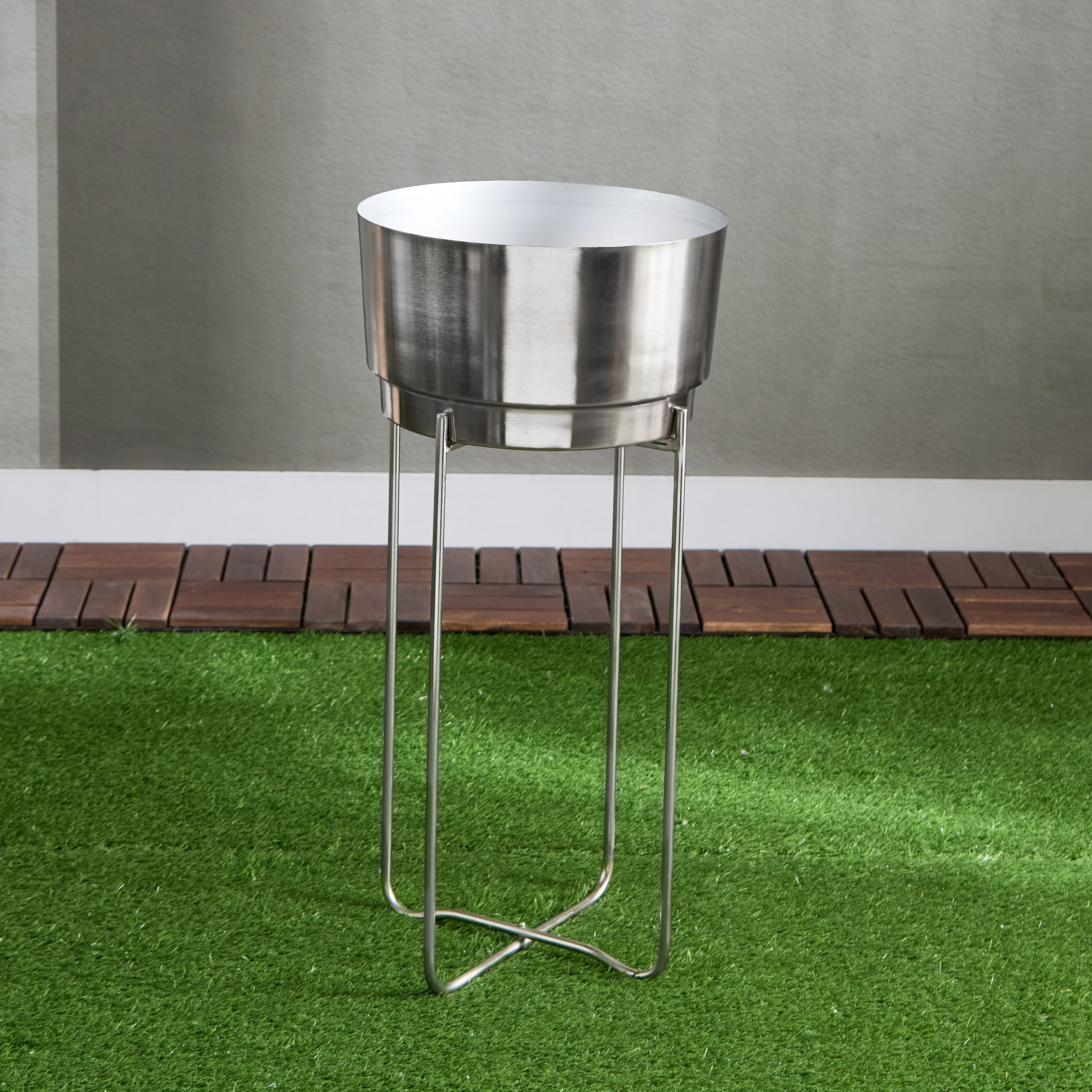 إناء زرع معدن مع حامل من آس - 63 سم-hbxhomeware-hbxdecorandfurnishings-image-2