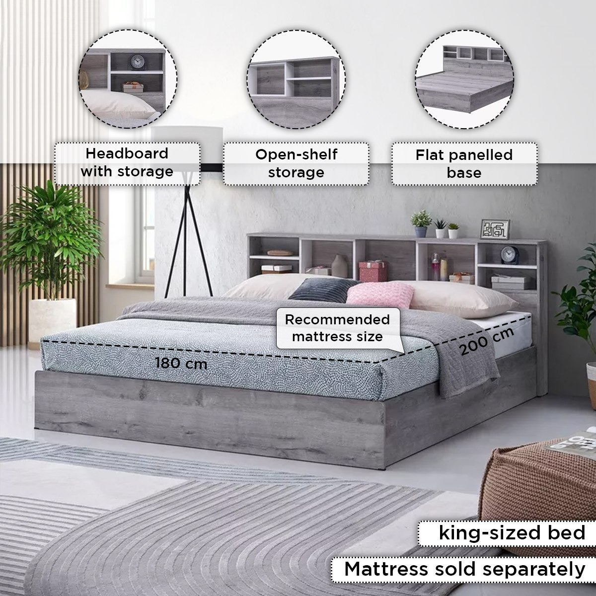 طقم غرفة نوم كينج 5 قطع - دالاس من موڤو - 180x200 سم-hbxbedroom-bedsandbedsets-bedroomsets-king-image-5