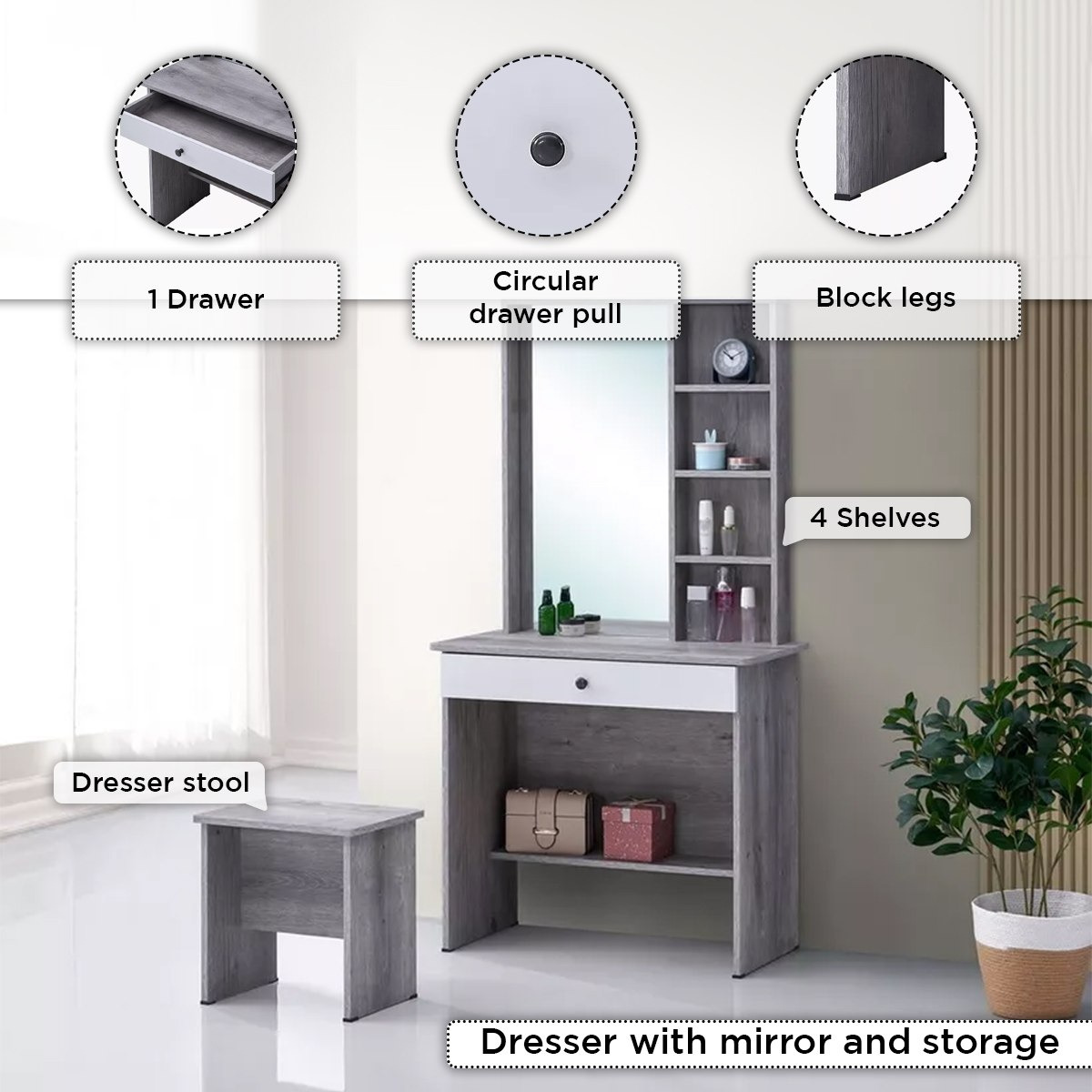 طقم غرفة نوم كينج 5 قطع - دالاس من موڤو - 180x200 سم-hbxbedroom-bedsandbedsets-bedroomsets-king-image-6