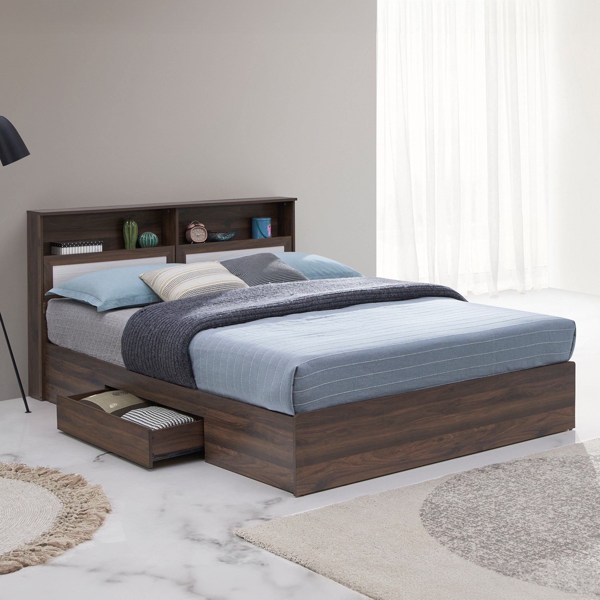 طقم غرفة نوم كينج 4 طع من هانابي - 180x200 سم-hbxbedroom-bedsandbedsets-bedroomsets-king-image-12