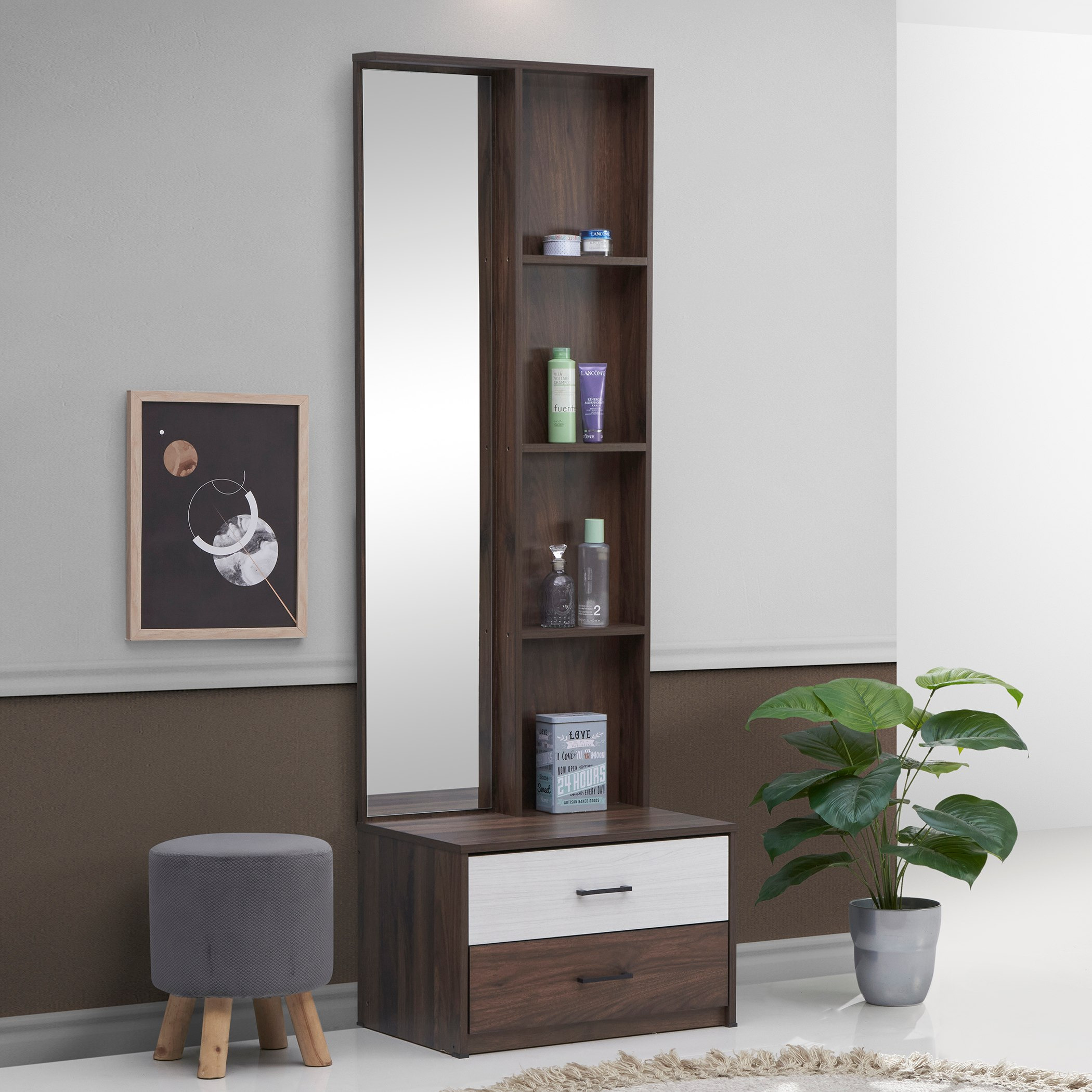 طقم غرفة نوم كينج 4 طع من هانابي - 180x200 سم-hbxbedroom-bedsandbedsets-bedroomsets-king-image-8