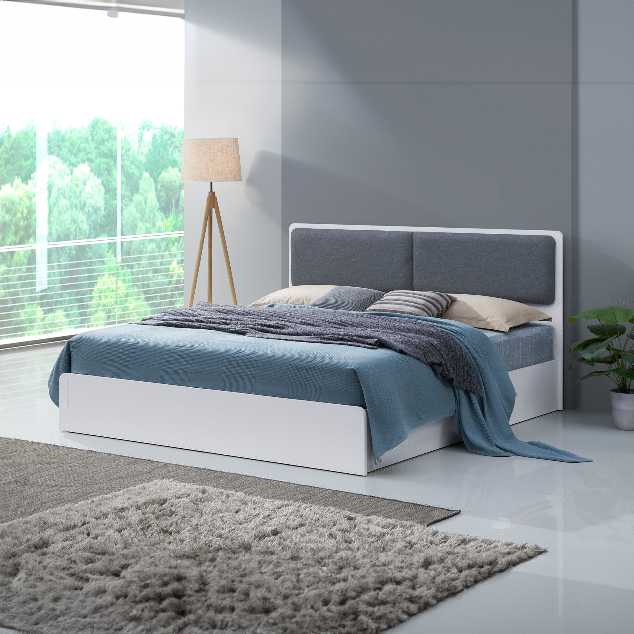 طقم غرفة نوم كينج 5 قطع مع مرآة - سيريز من موڤو - 180x200 سم-hbxbedroom-bedsandbedsets-bedroomsets-king-image-10