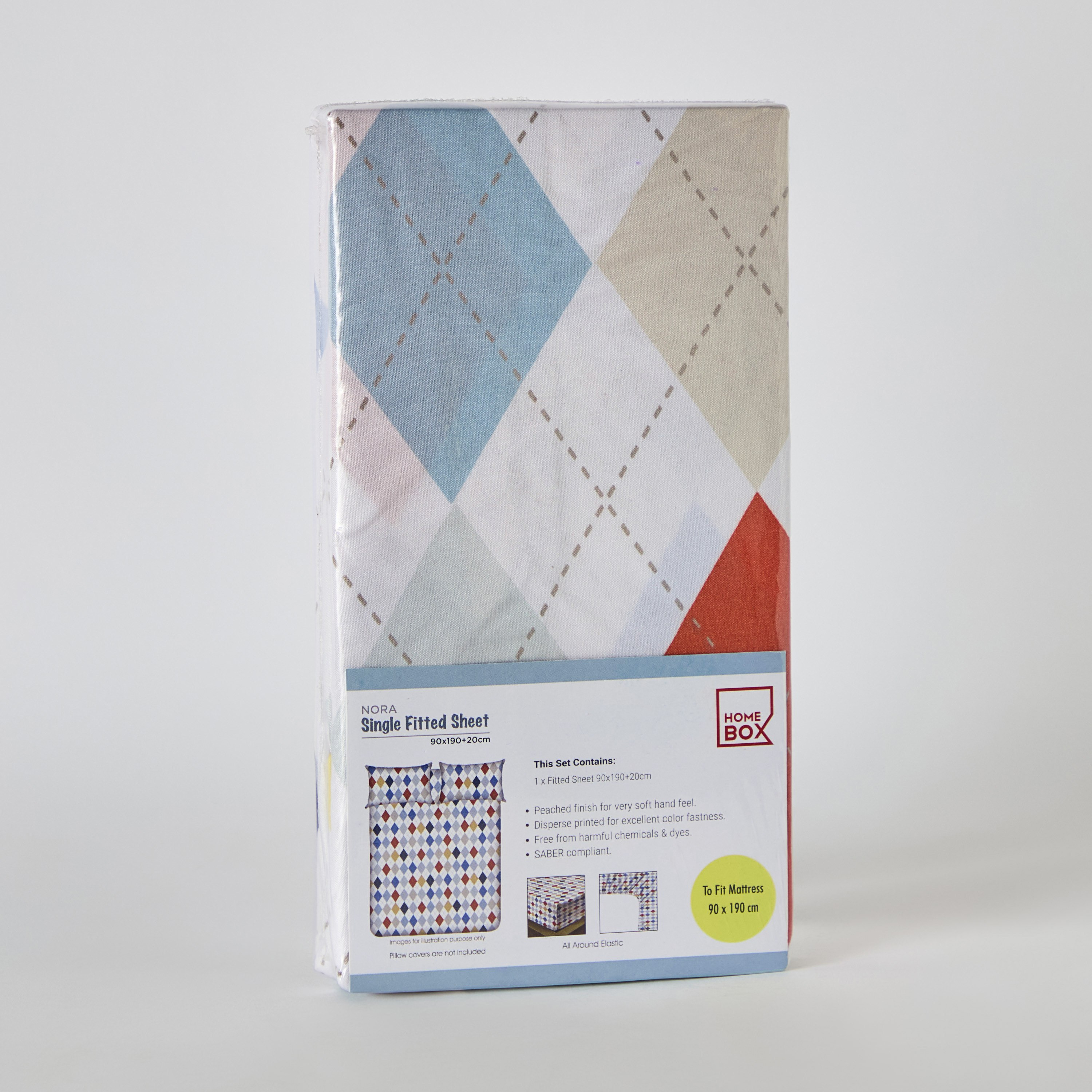 Nora Plaid Microfibre Single Fitted Sheet - 90x190+25 cm-hbxhomeware-hbxkidsandyouth-image-8