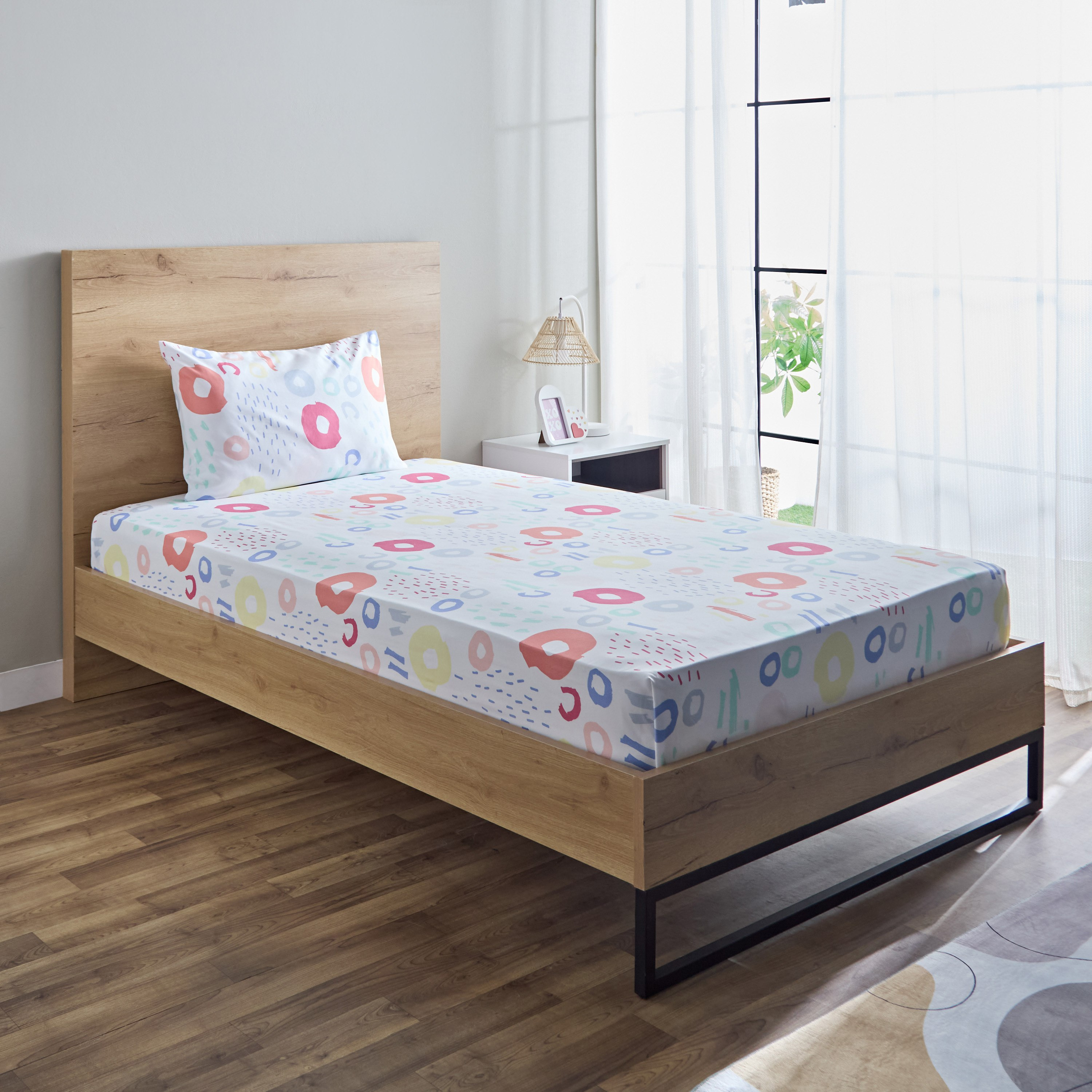 Nora Regina 2-Piece Single Microfibre Flat Sheet Set - 160x240 cm-hbxhomeware-hbxkidsandyouth-image-1