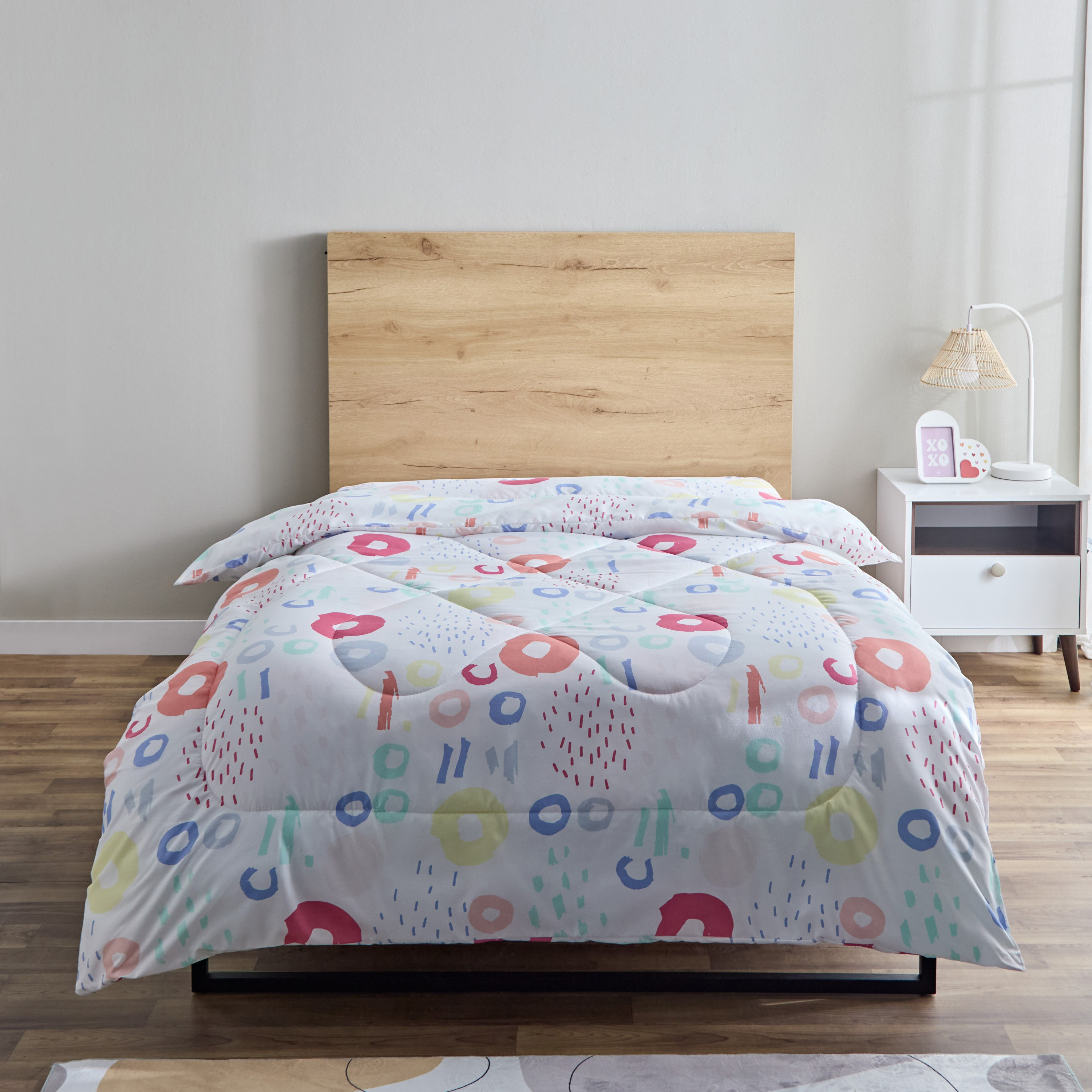 Nora Regina Twin Microfibre Reversible Comforter - 160x220 cm-hbxhomeware-hbxkidsandyouth-image-2