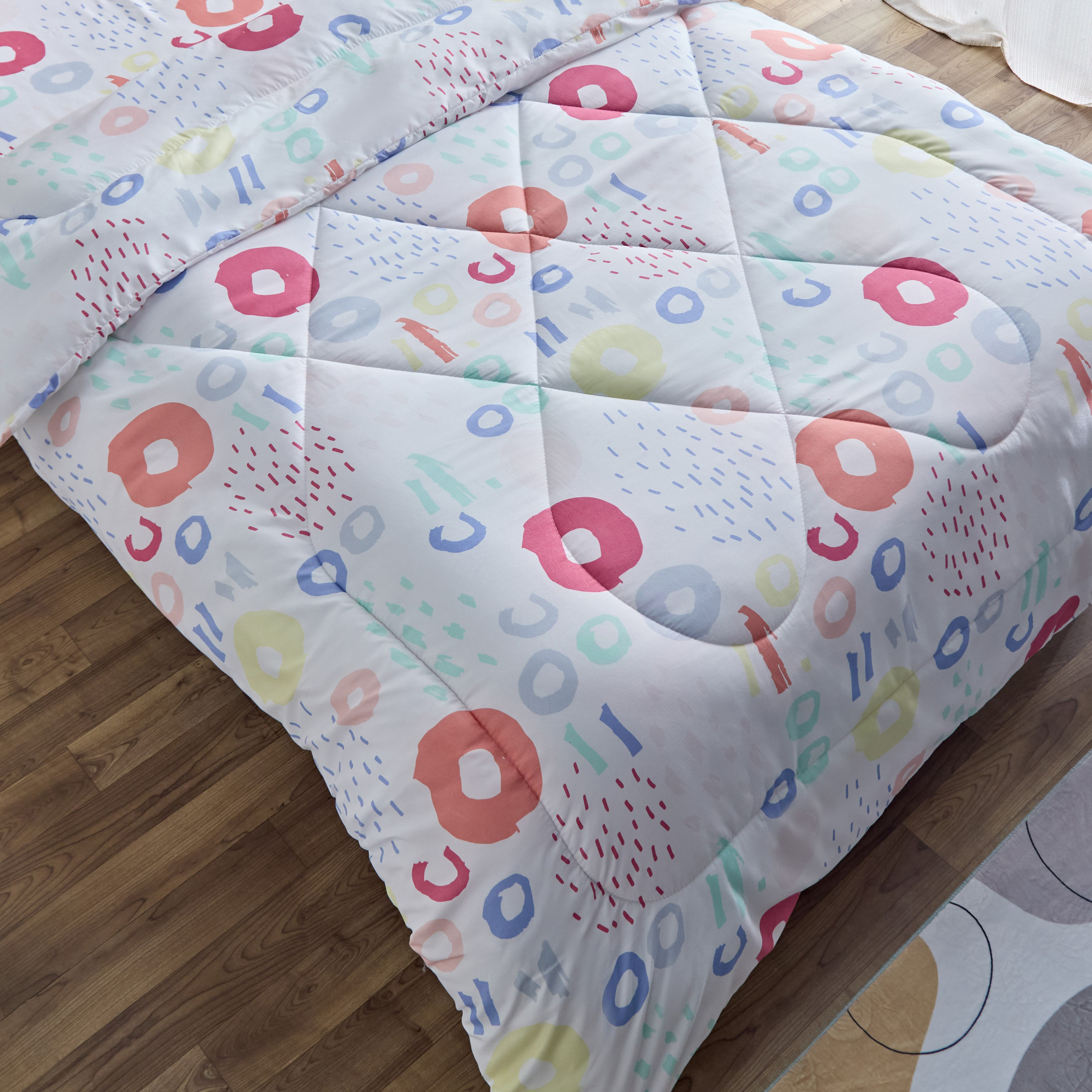 Nora Regina Twin Microfibre Reversible Comforter - 160x220 cm-hbxhomeware-hbxkidsandyouth-image-3