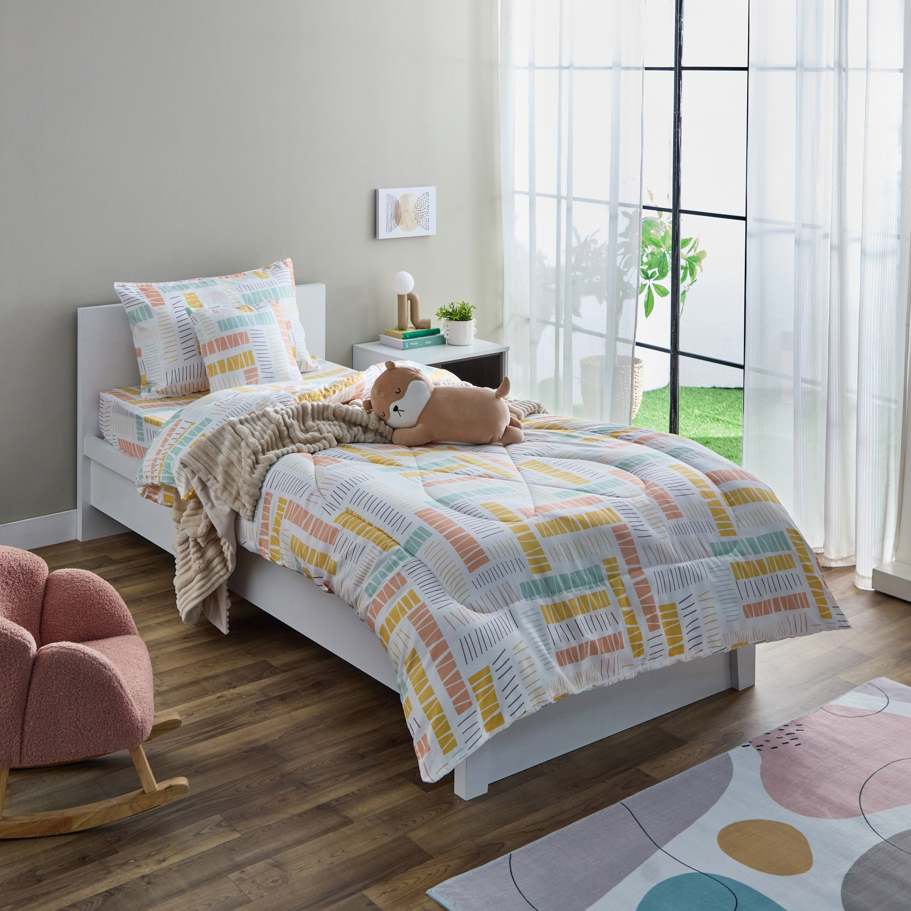 Nora Savana Microfibre Single Fitted Sheet - 90x190+25 cm-hbxhomeware-hbxkidsandyouth-image-7