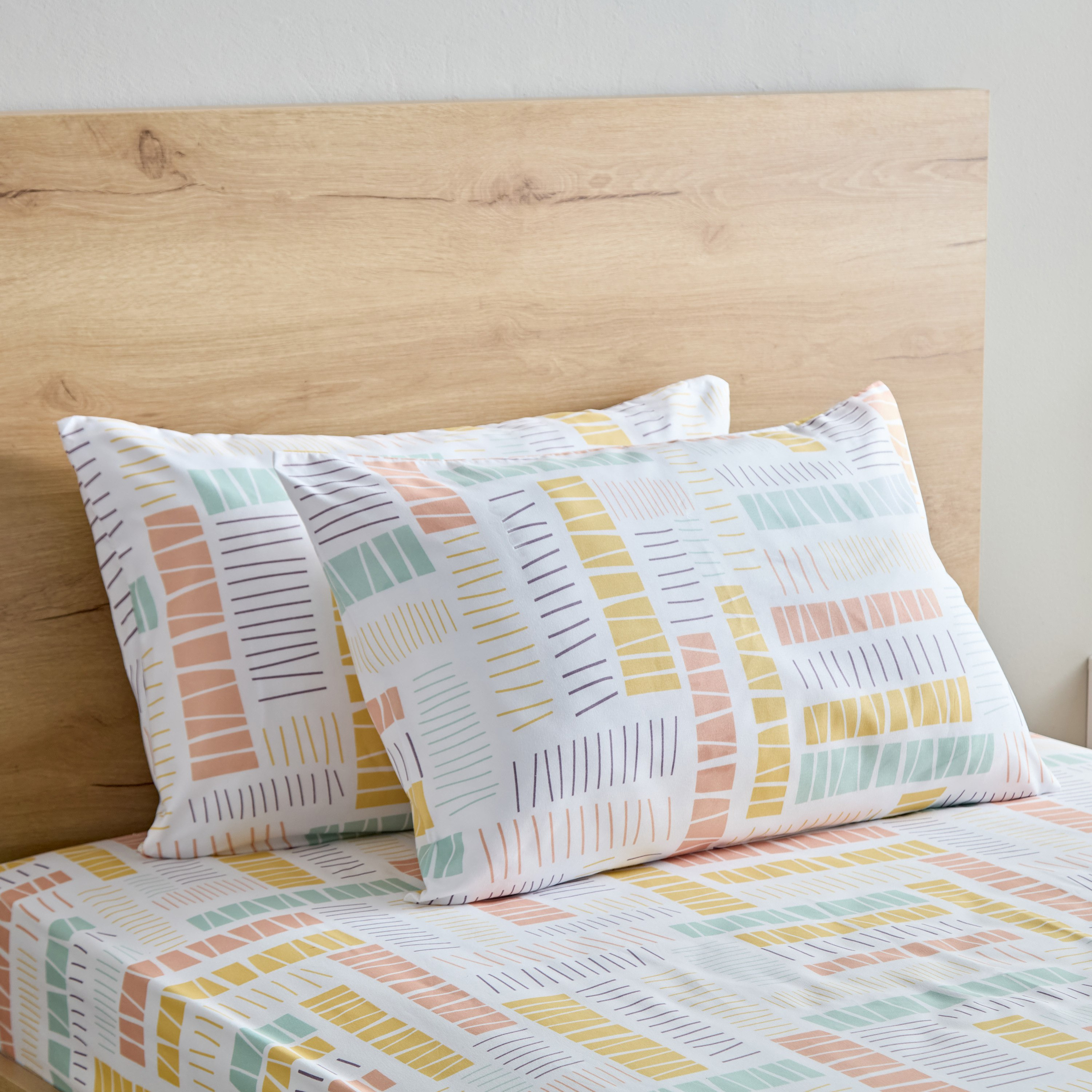 Nora Savana 2-Piece Reversible Microfibre Pillow Cover Set - 50x75 cm-hbxhomeware-hbxkidsandyouth-image-1