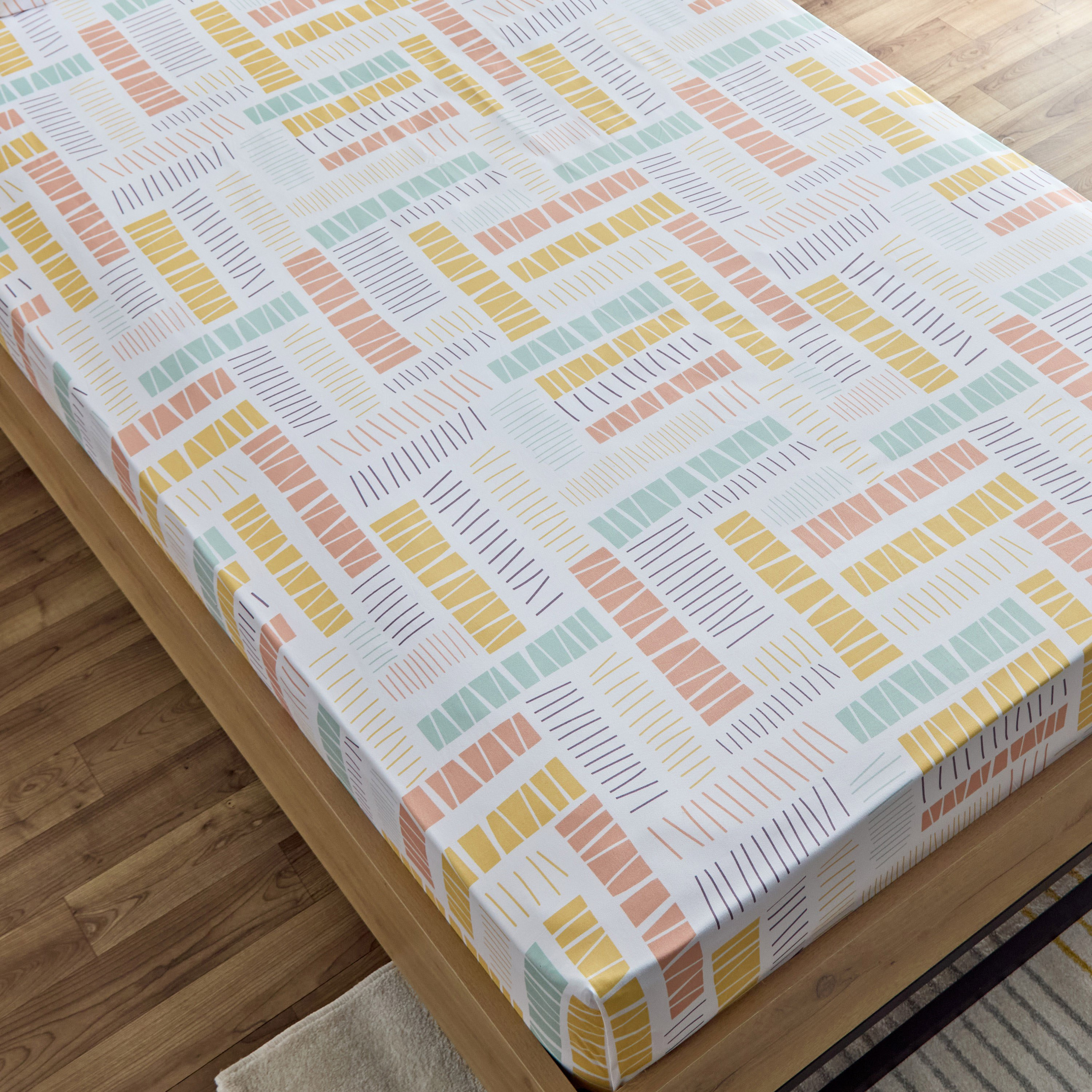 شرشف مسطّح فردي من الألياف الدقيقة مع غطاء وسادة سافانا من نورا - 160x240 سم-hbxhomeware-hbxkidsandyouth-image-3