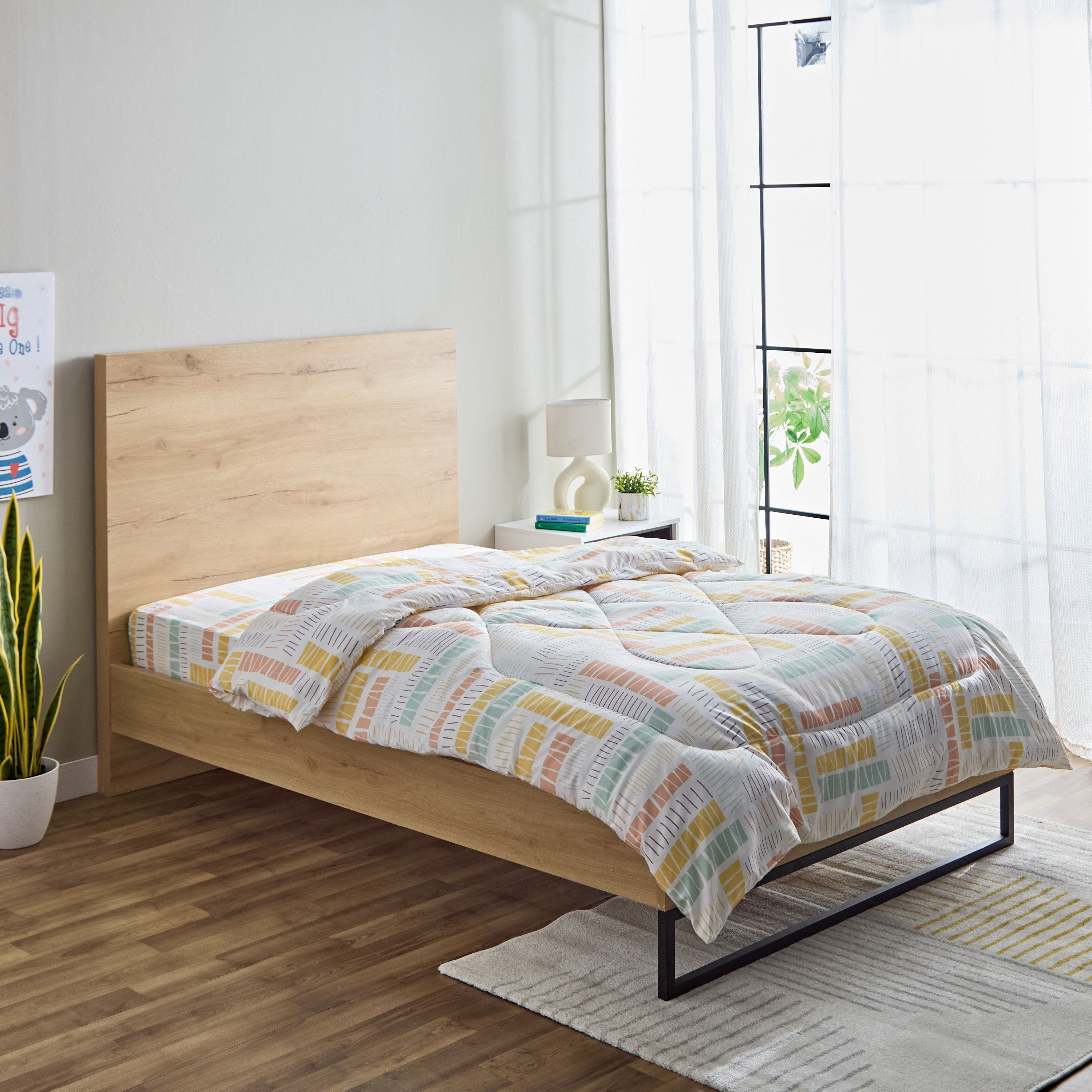 لحاف توين من الألياف الدقيقة قابل للاستخدام على الوجهين سافانا من نورا - 160x220 سم-hbxhomeware-hbxkidsandyouth-image-1