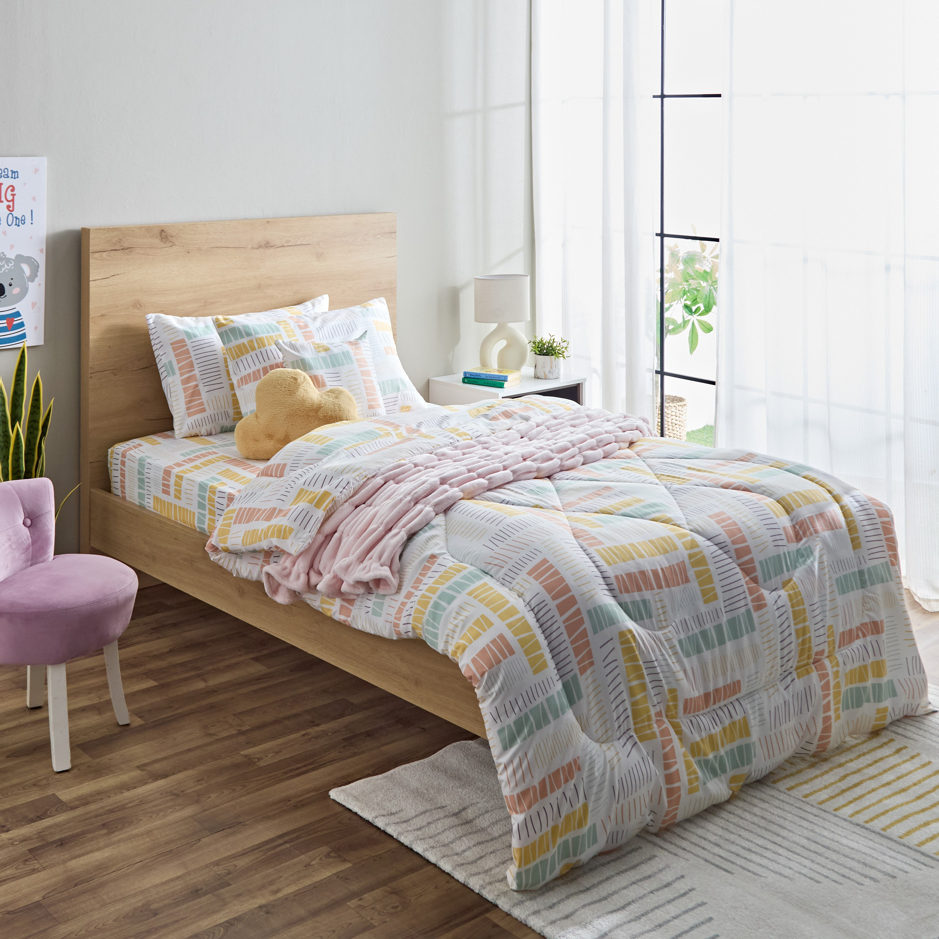 لحاف توين من الألياف الدقيقة قابل للاستخدام على الوجهين سافانا من نورا - 160x220 سم-hbxhomeware-hbxkidsandyouth-image-5