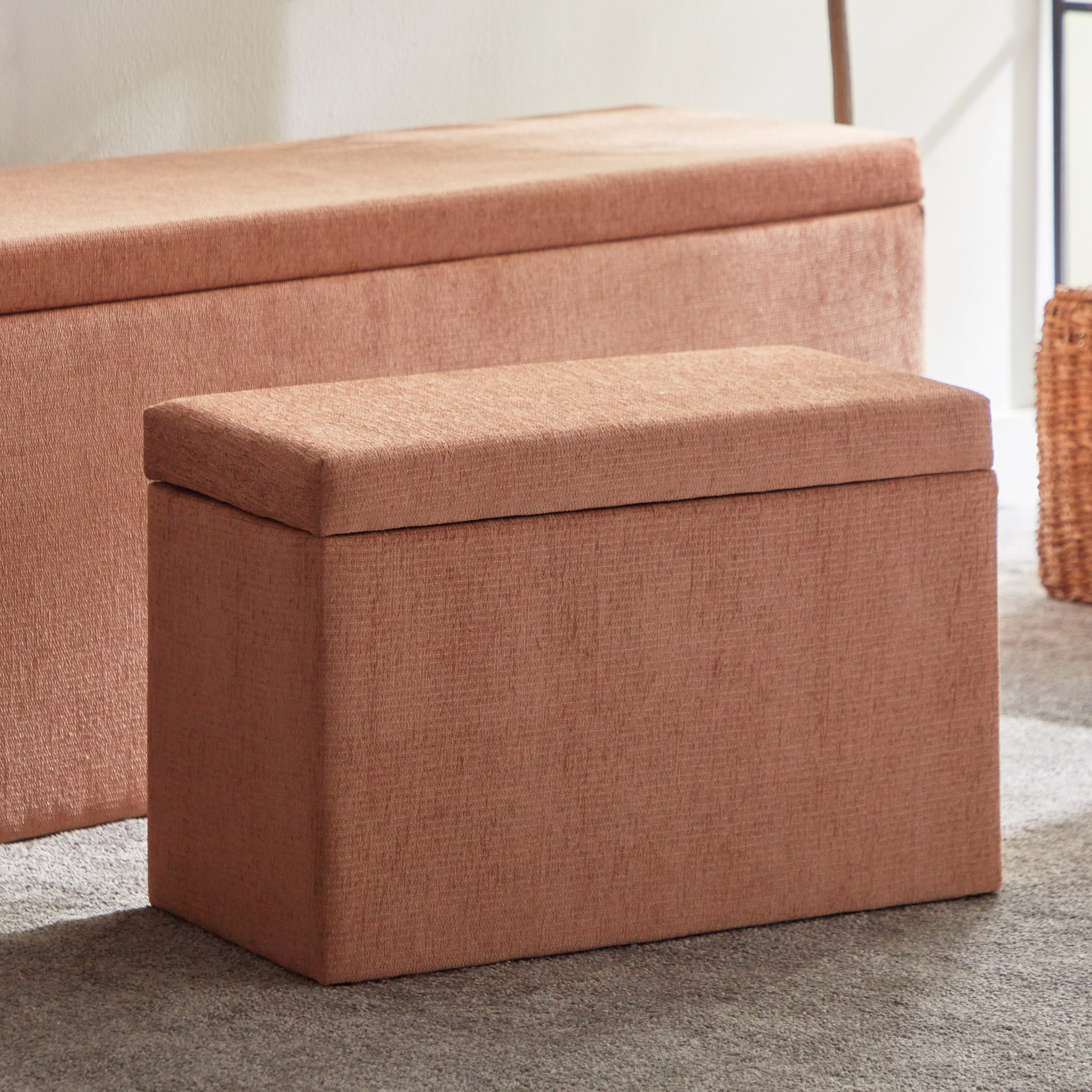 مقعد بنش قماش ومسند قدم 4 قطع مع مساحة تخزين من أوسيس-hbxlivingroom-sofasandarmchairs-ottomansandfootstools-image-9