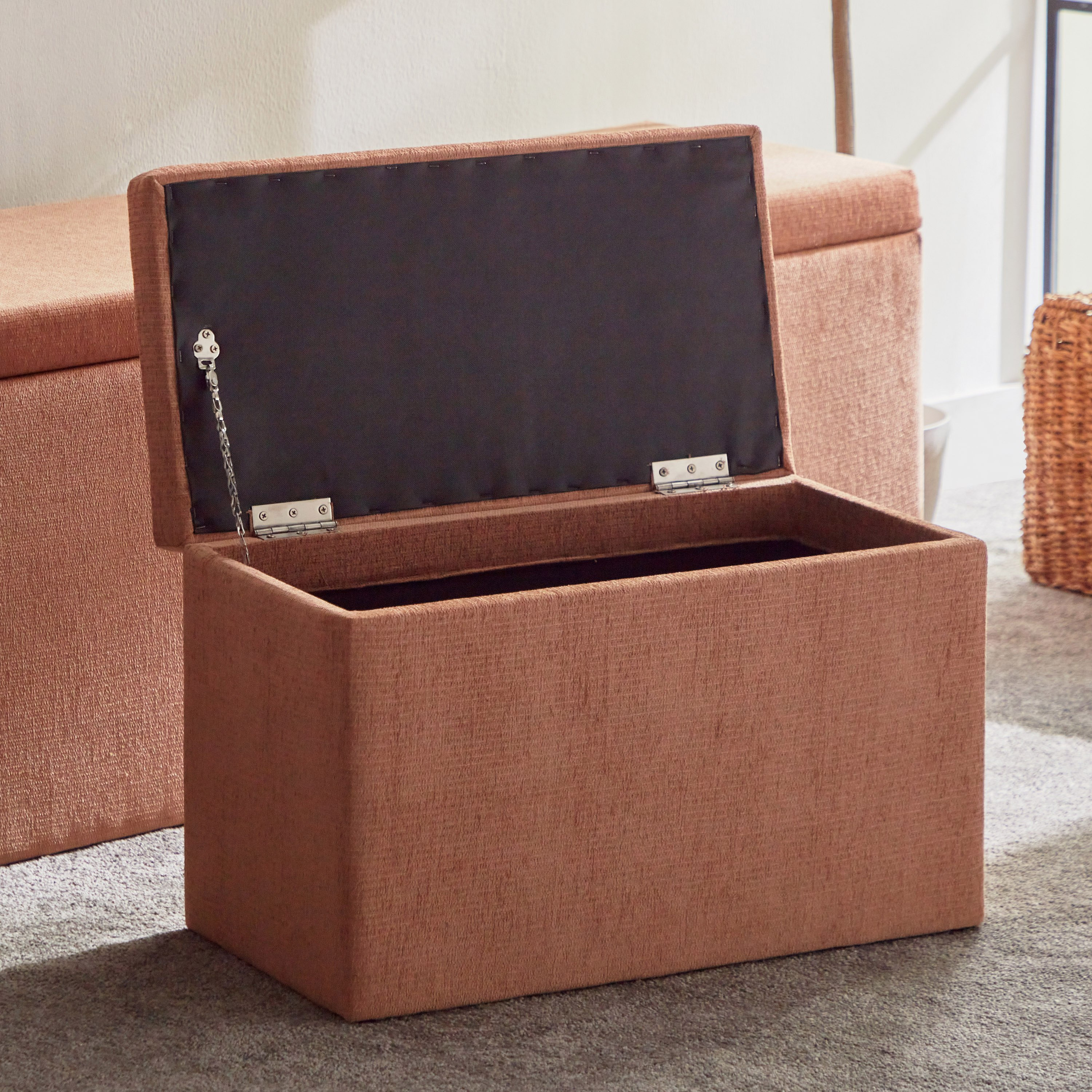 مقعد بنش قماش ومسند قدم 4 قطع مع مساحة تخزين من أوسيس-hbxlivingroom-sofasandarmchairs-ottomansandfootstools-image-10