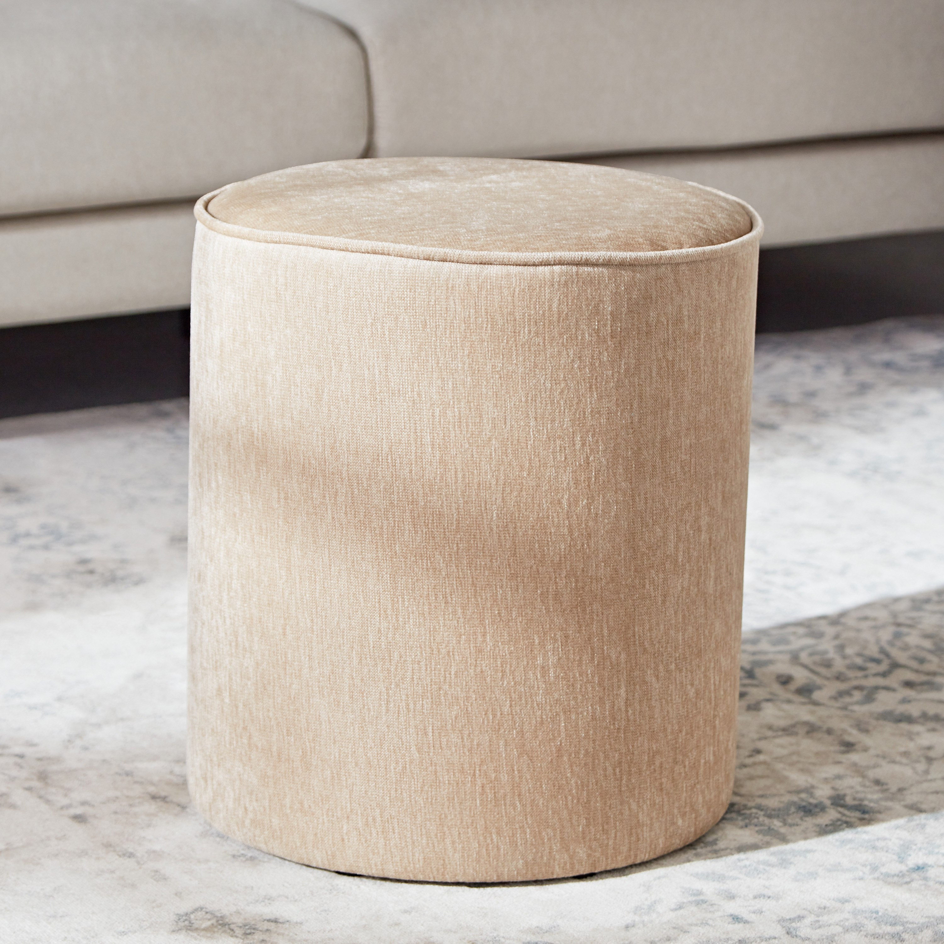 Fabric ottoman online