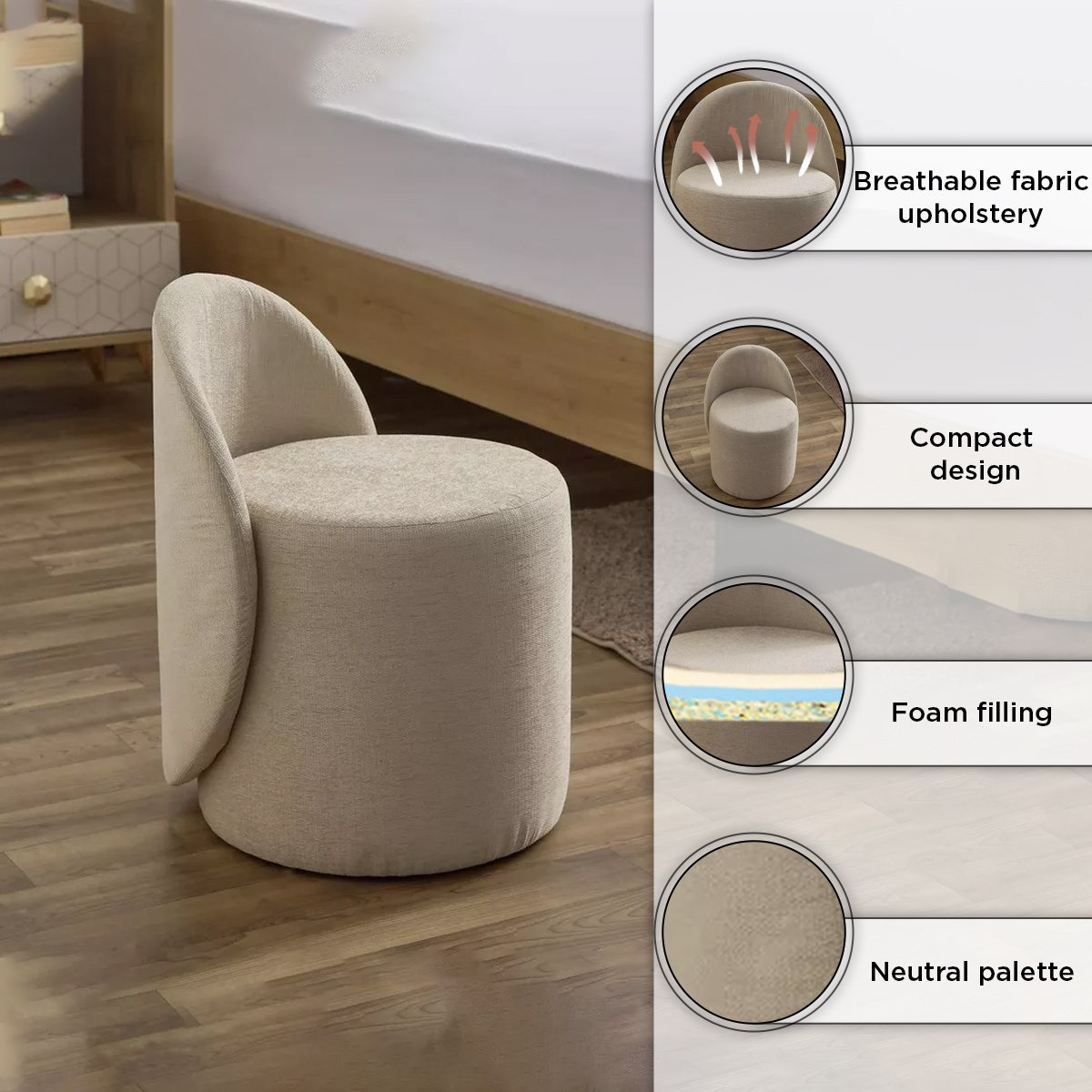 Manhattan Fabric Dresser Chair-hbxlivingroom-sofasandarmchairs-ottomansandfootstools-image-4