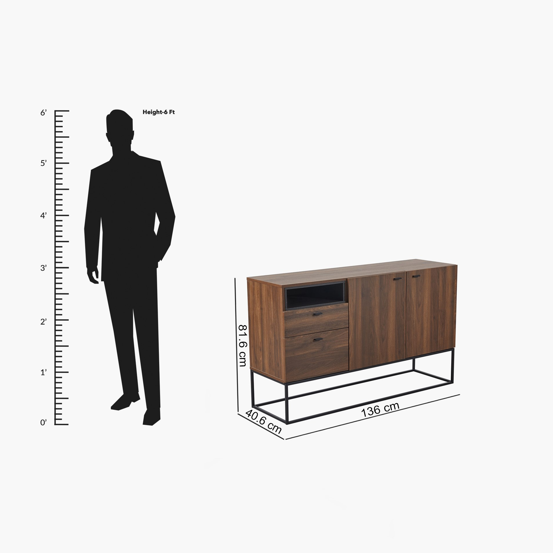 خزانة جانبية ببابين ودرجين من سكوت-hbxfurniture-diningroom-buffetsandsideboards-image-8