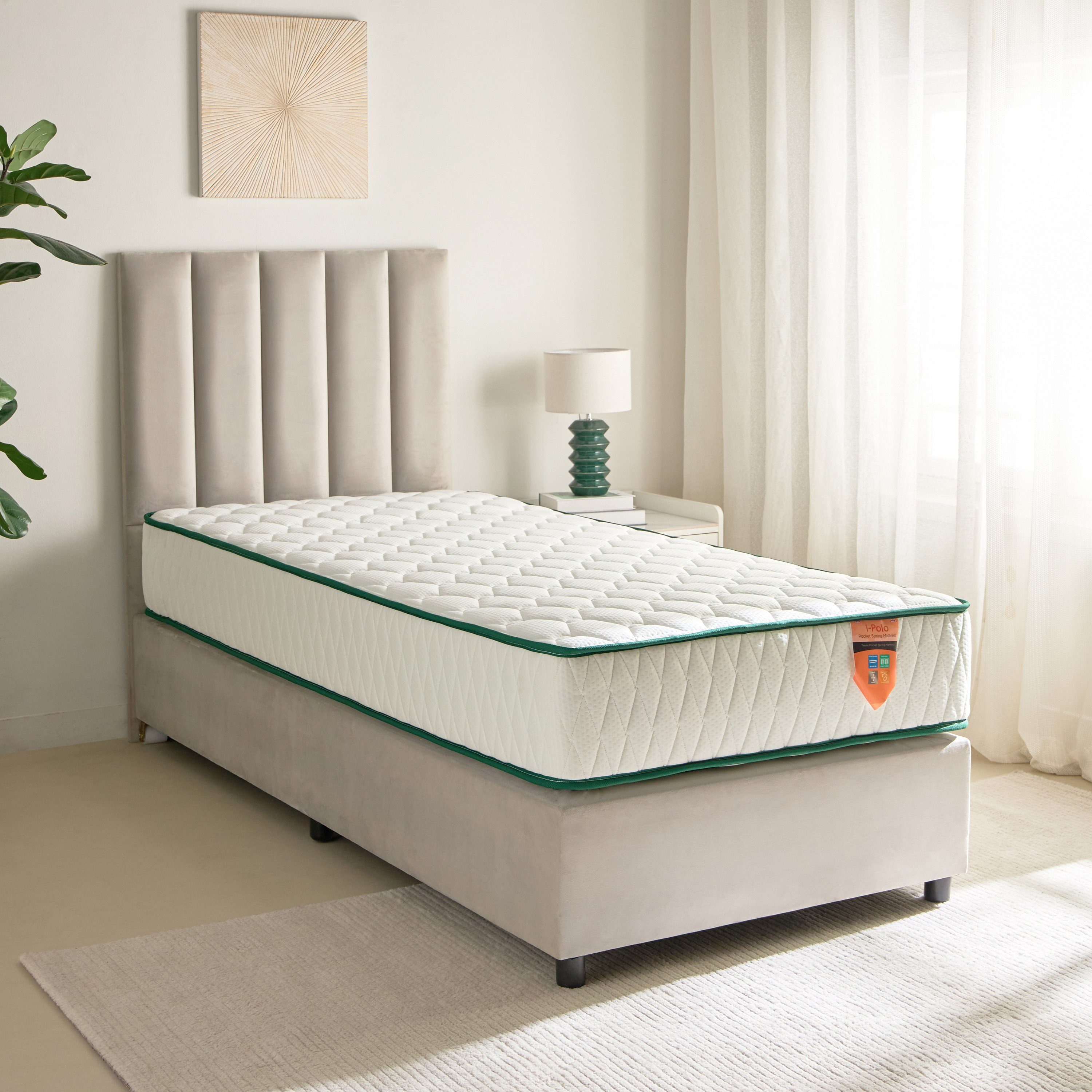 SleepEase iPolo Kids Foam Pocket Spring Single Mattress - 90x190x25 cm-hbxfurniture-bedroom-mattresses-single-image-2