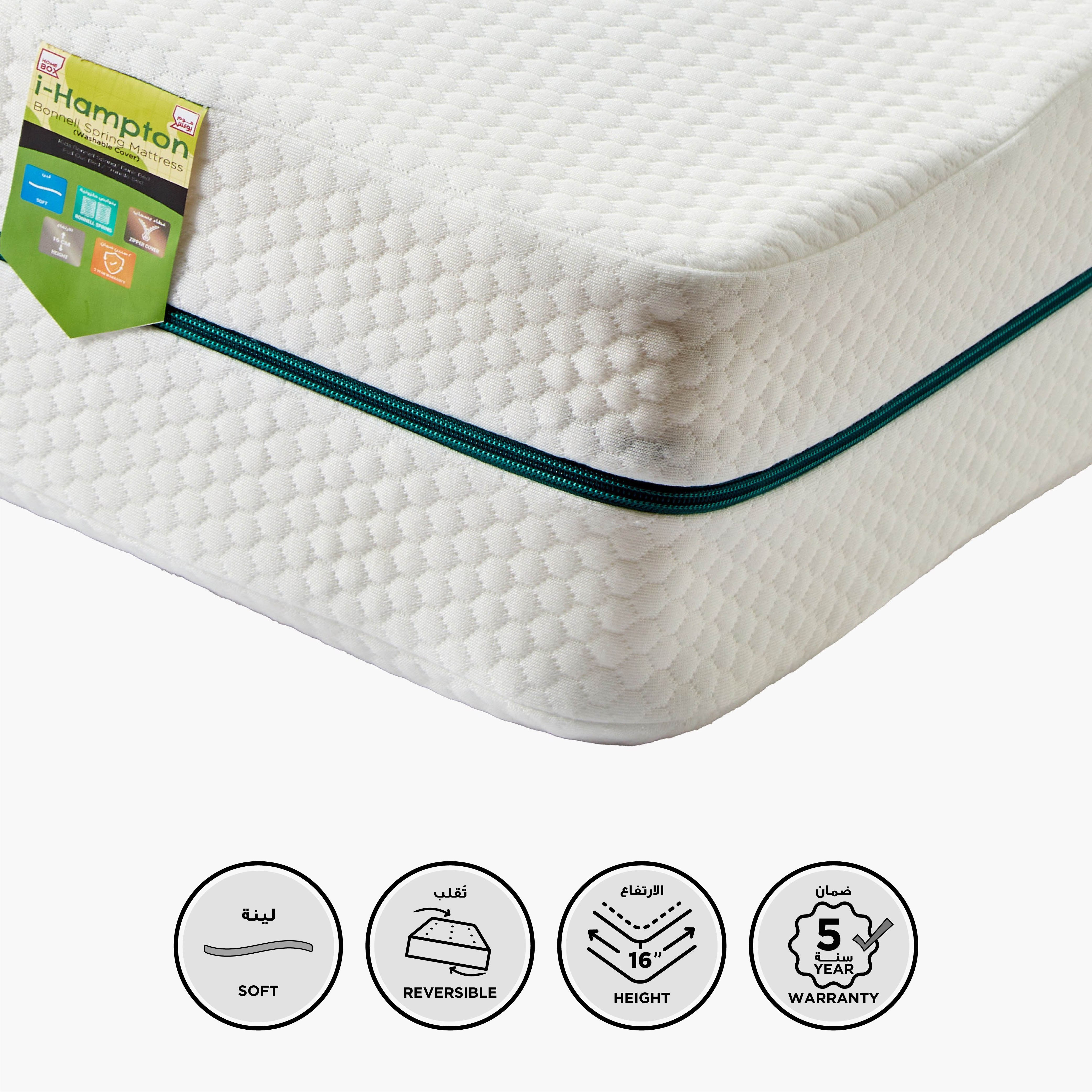 SleepEase iHampton Kids Foam Bonnell Spring Twin Mattress - 120x200x16 cm-hbxfurniture-mattresses-twin-image-1