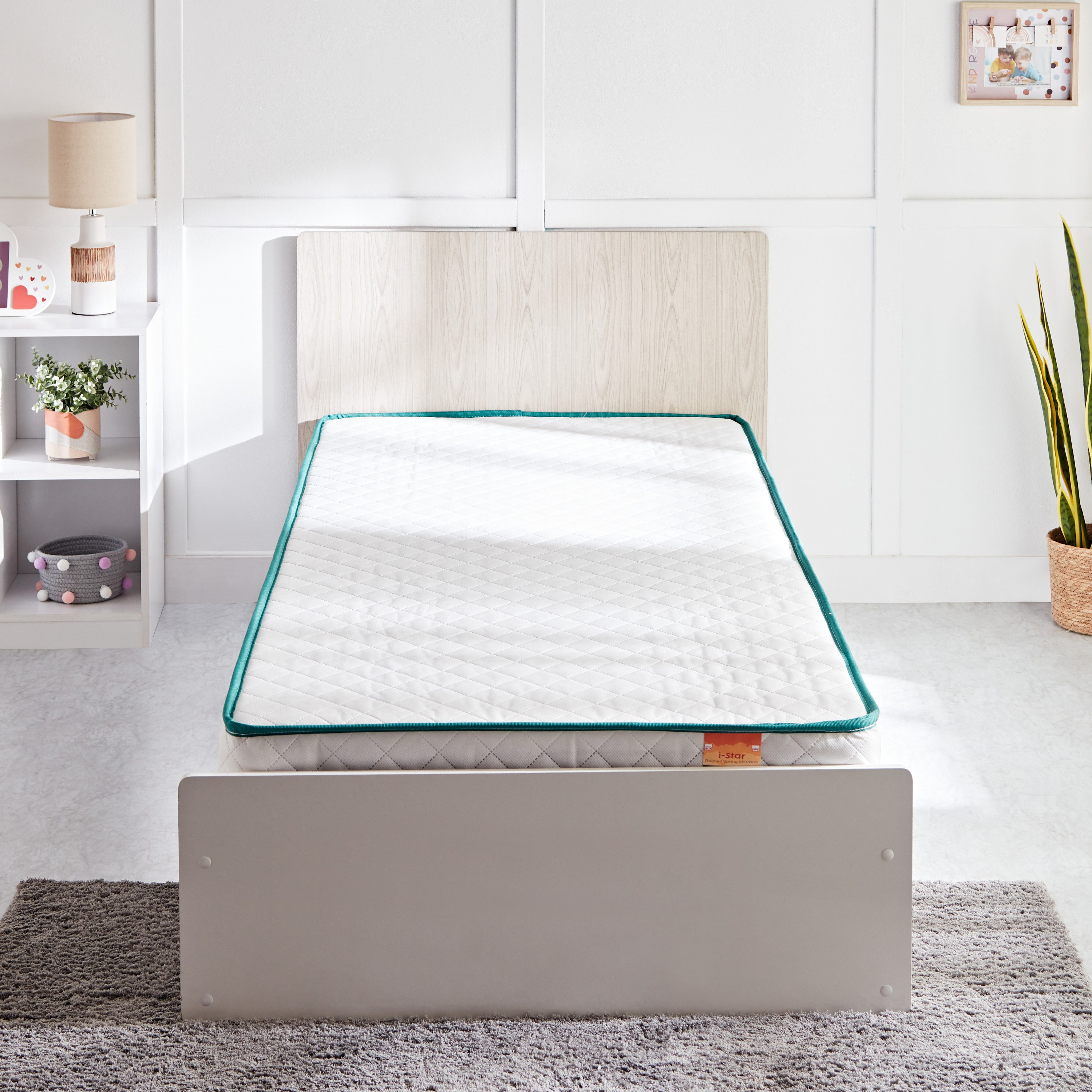SleepEase iStar Kids Foam Bonnell Spring Single Mattress - 90x190x22 cm-hbxfurniture-bedroom-mattresses-single-image-3