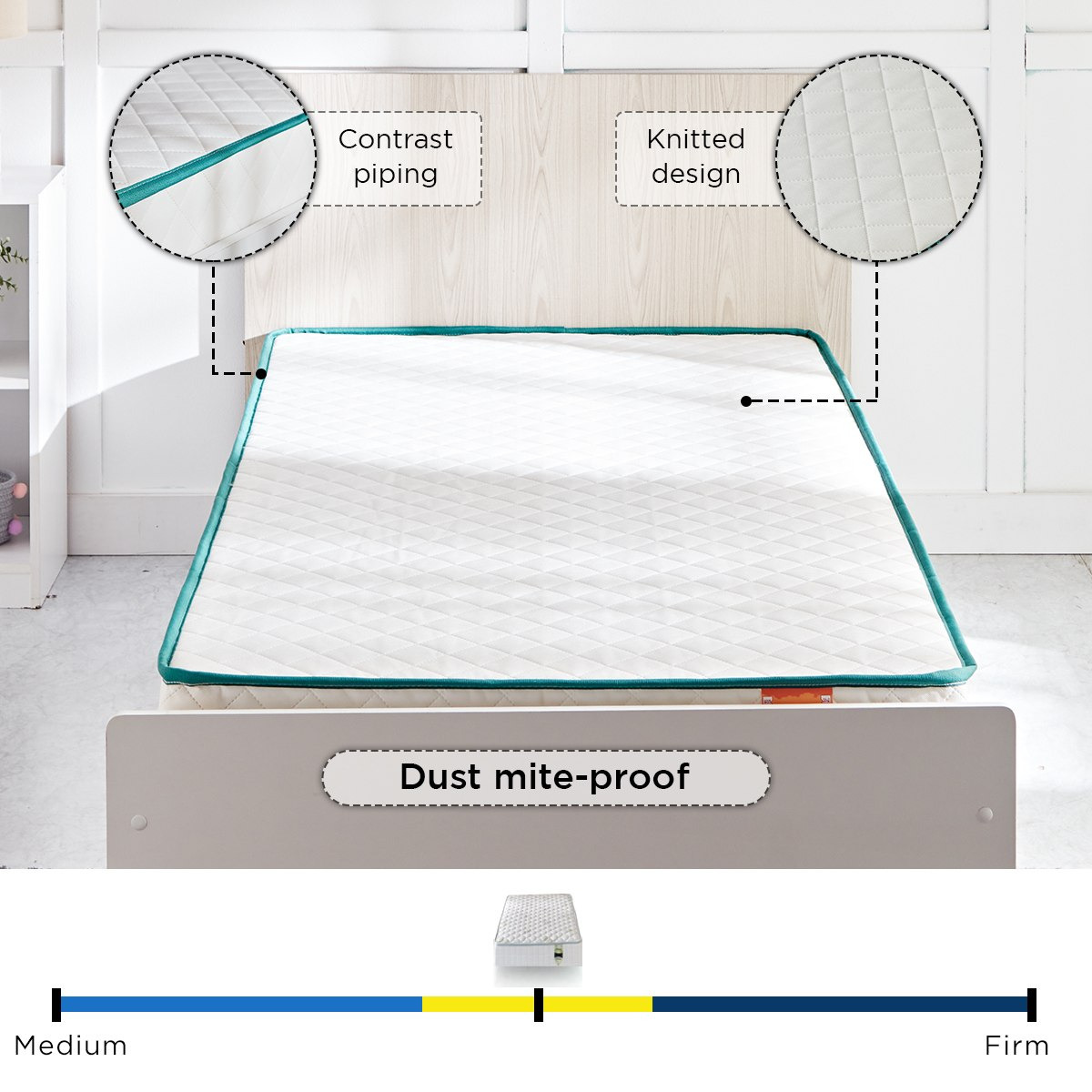 SleepEase iCooper Kids Foam Pocket Spring Single Mattress - 90x190x16 cm-hbxfurniture-bedroom-mattresses-single-image-7