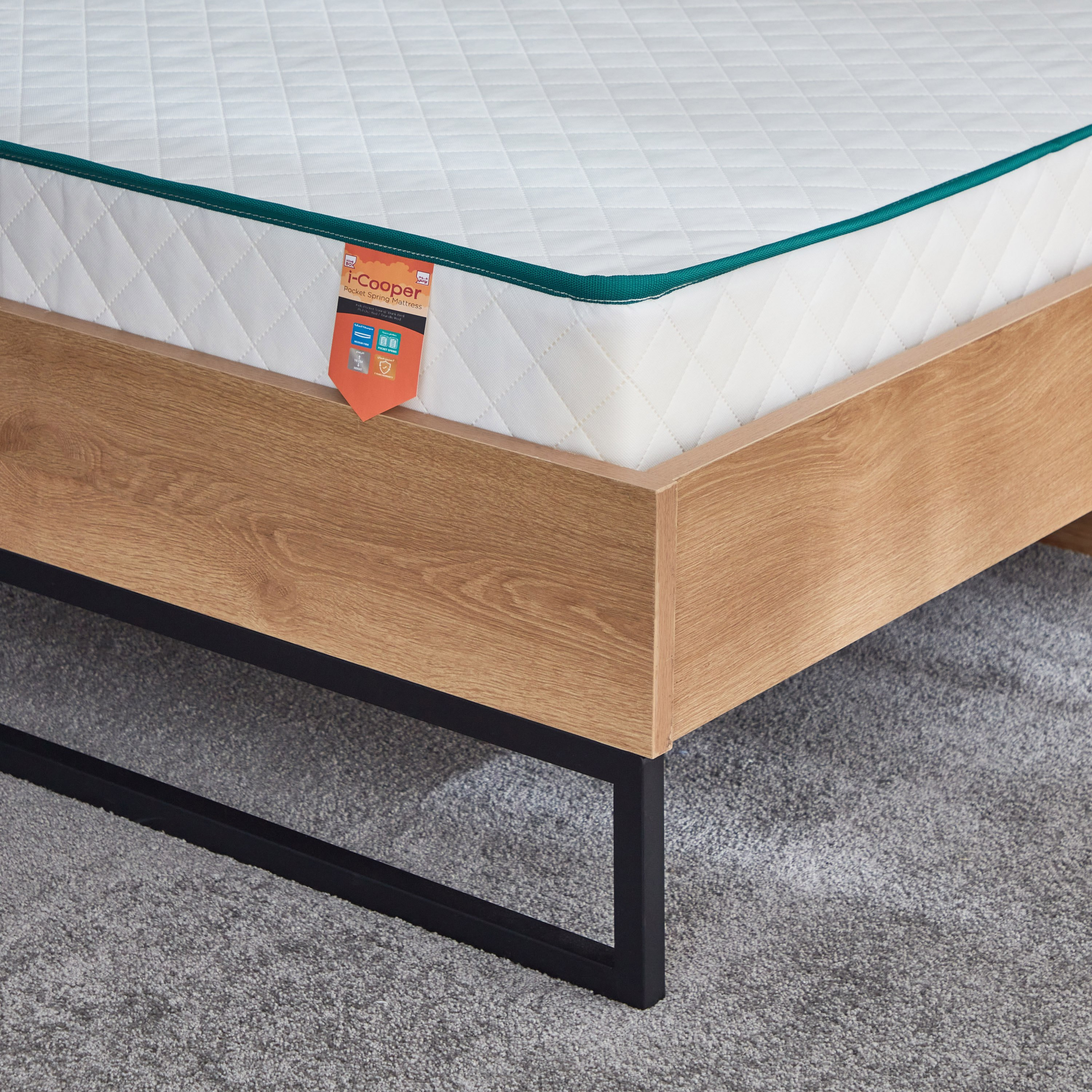 SleepEase iCooper Kids Foam Pocket Spring Queen Mattress - 140x200x16 cm-hbxbedroom-mattresses-queen-image-8