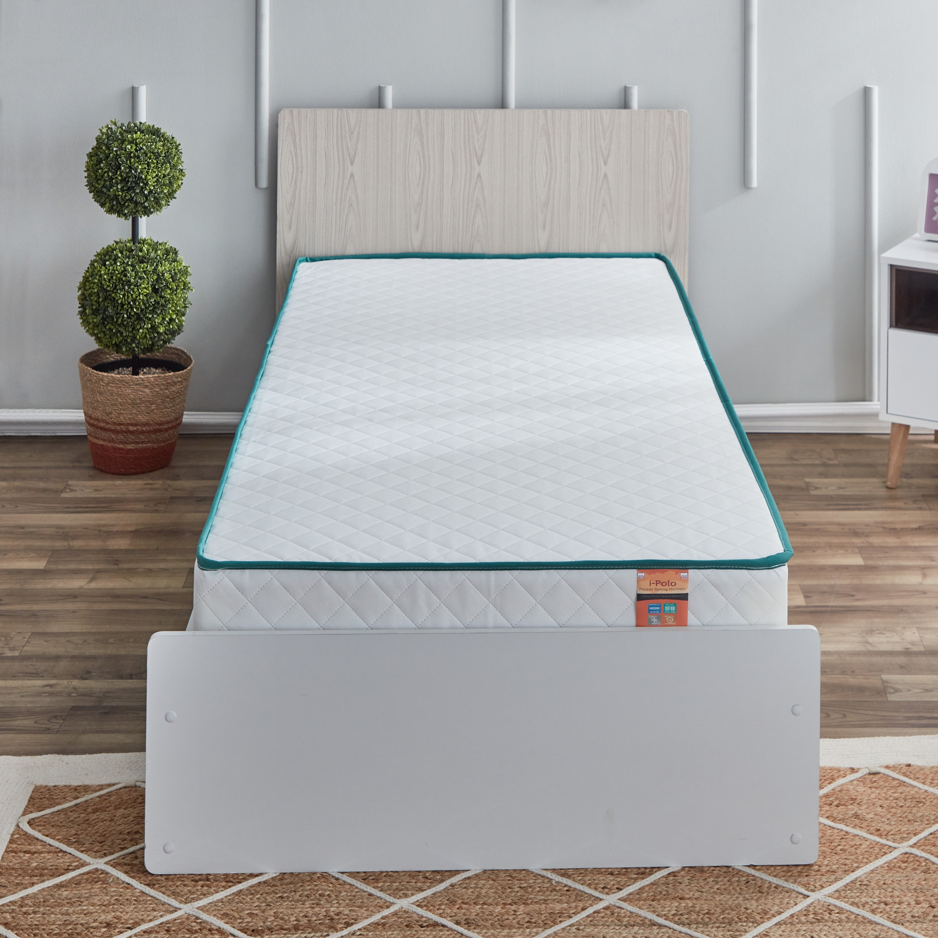 iPolo Single Pocket Spring Mattress - 90x200x25 cm-hbxfurniture-bedroom-mattresses-single-image-3