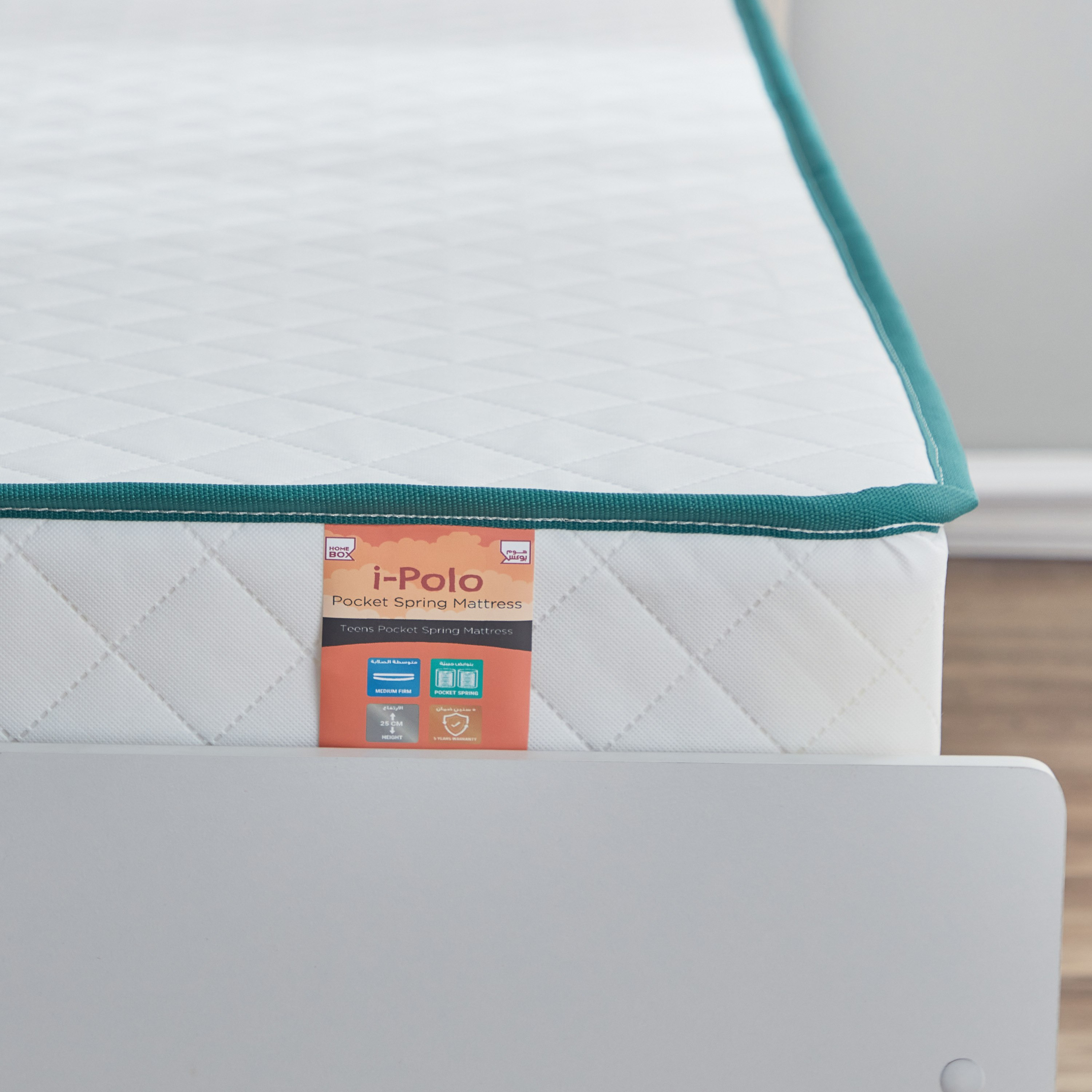 iPolo Single Pocket Spring Mattress - 90x200x25 cm-hbxfurniture-bedroom-mattresses-single-image-6