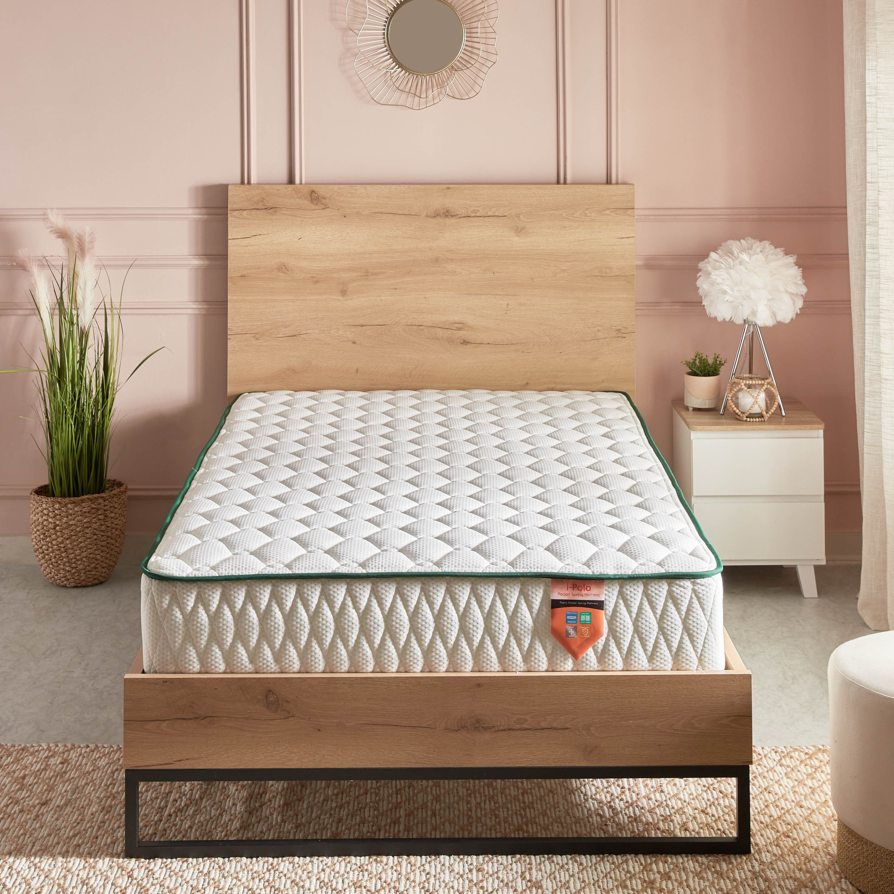 iPolo Pocket Spring Twin Mattress - 120x200x25 cm-hbxfurniture-mattresses-twin-image-3