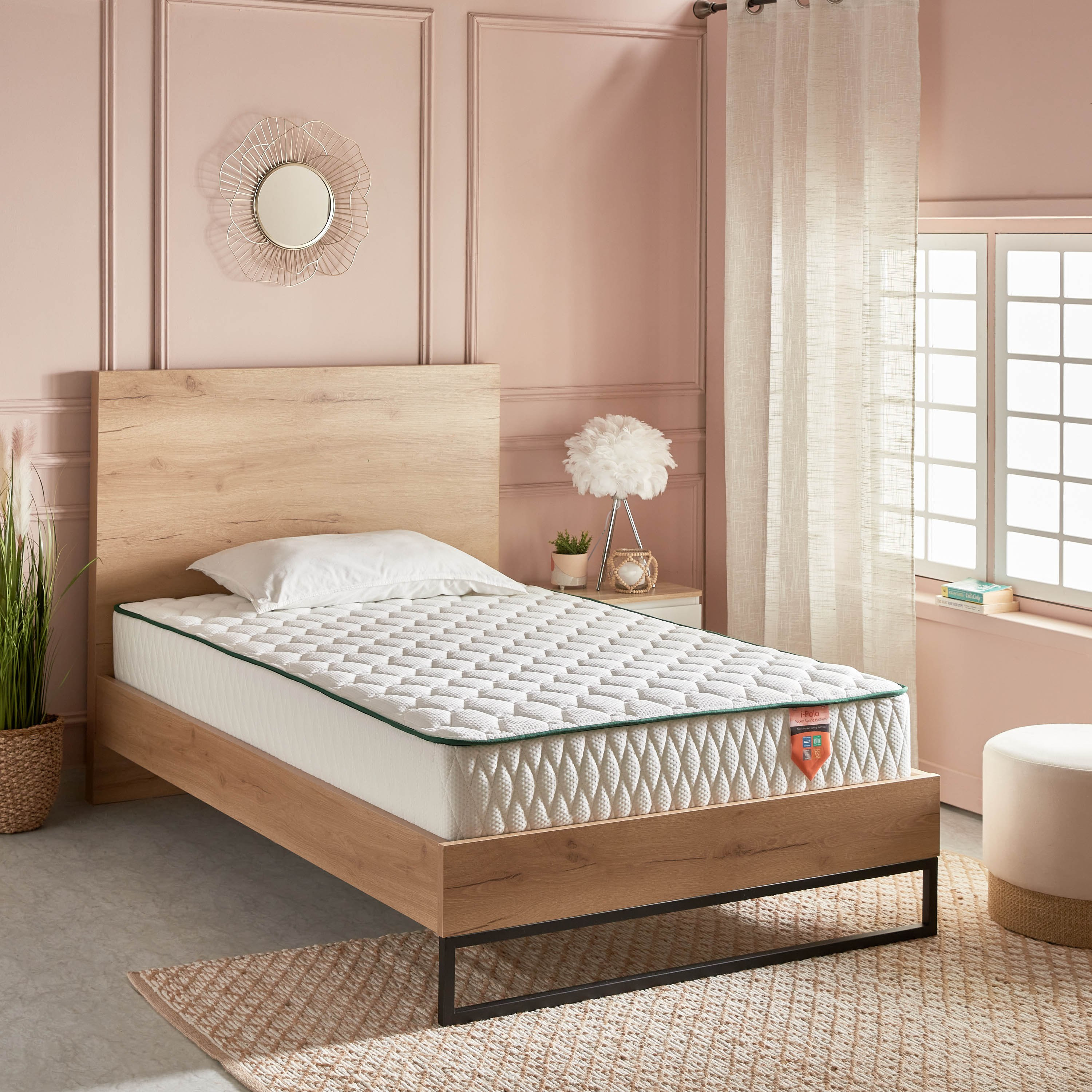 iPolo Pocket Spring Twin Mattress - 120x200x25 cm-hbxfurniture-mattresses-twin-image-8