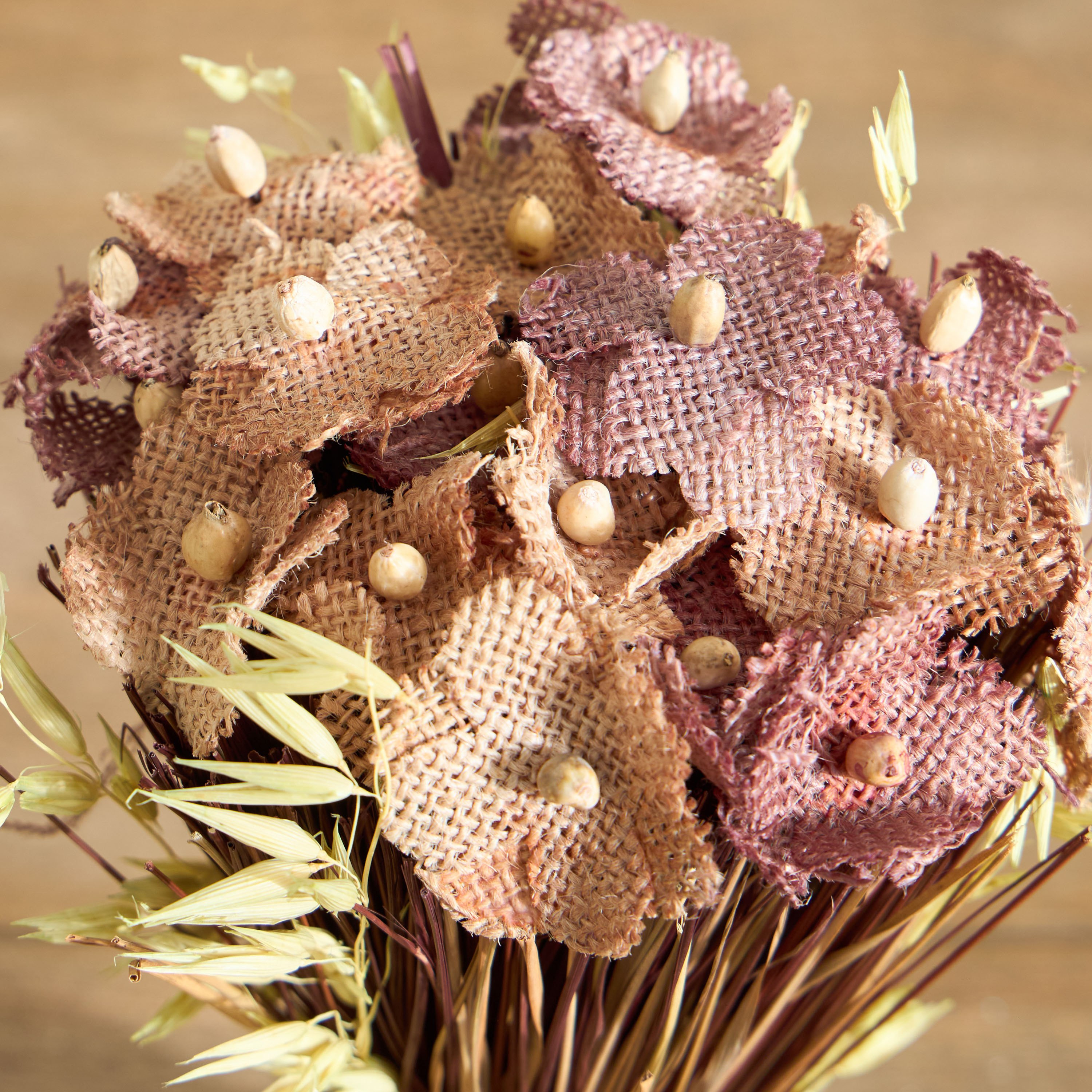 باقة زهور مع عشب من مايلي - 18 سم-hbxdecorandfurnishings-homeaccessories-artificialflowersandplants-image-2