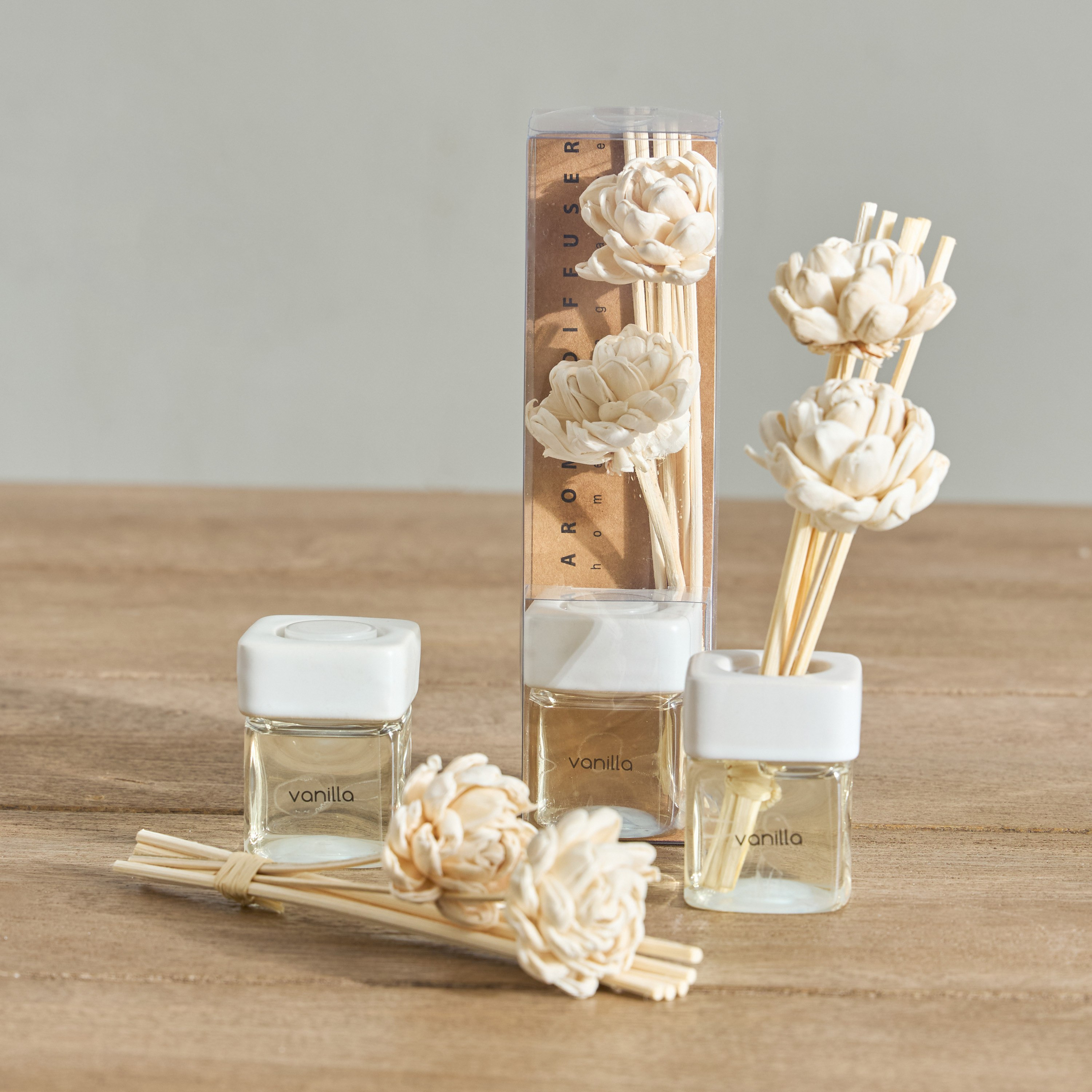 Miley 3-Piece Vanilla Reed Diffuser Gift Set - 14x6x17 cm-PROMO_HB_AE_B2G2_011025-image-1