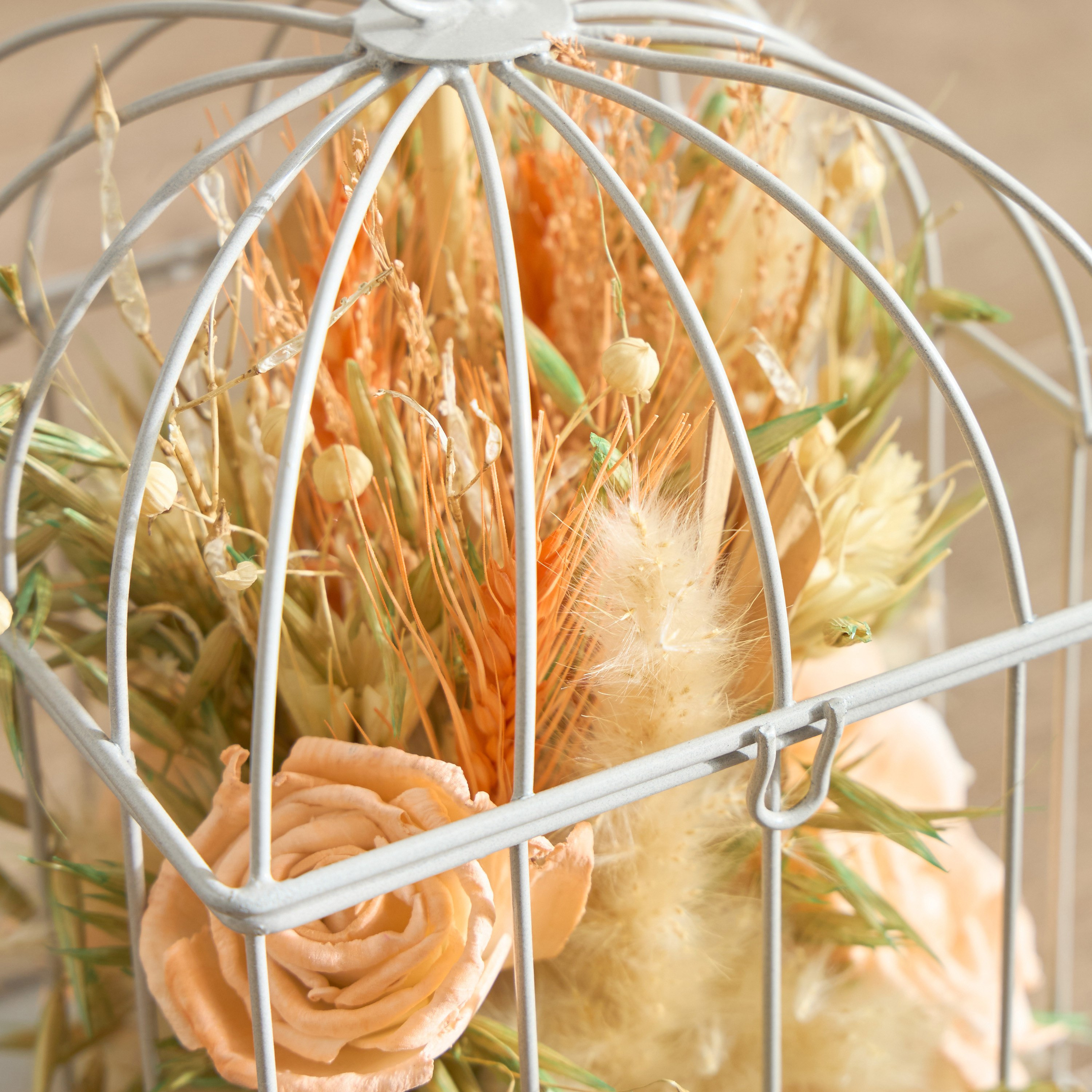 أزهار مجففة في سلة معدنية من مايلي - 13x13x20 سم-hbxdecorandfurnishings-homeaccessories-artificialflowersandplants-image-2