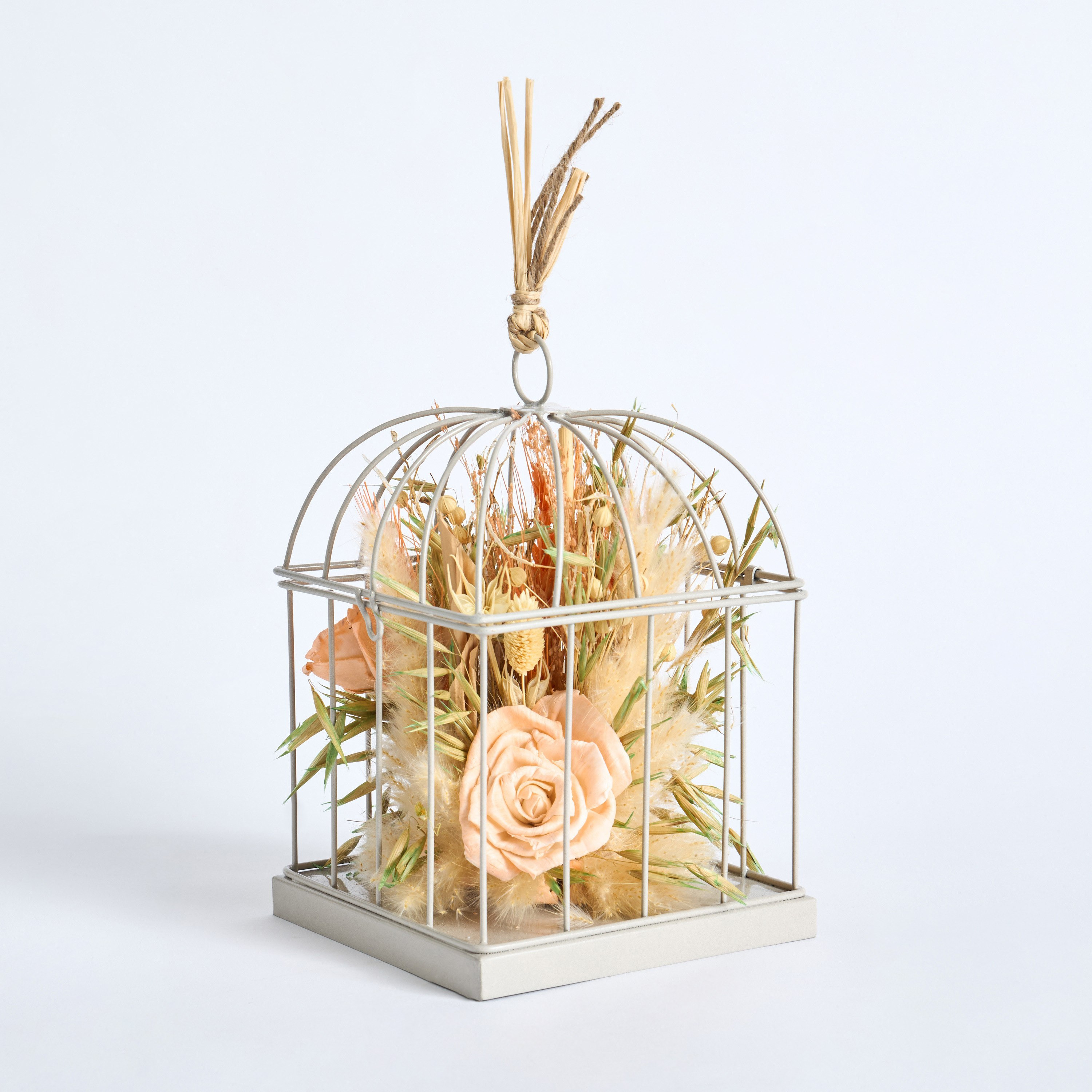 أزهار مجففة في سلة معدنية من مايلي - 13x13x20 سم-hbxdecorandfurnishings-homeaccessories-artificialflowersandplants-image-4