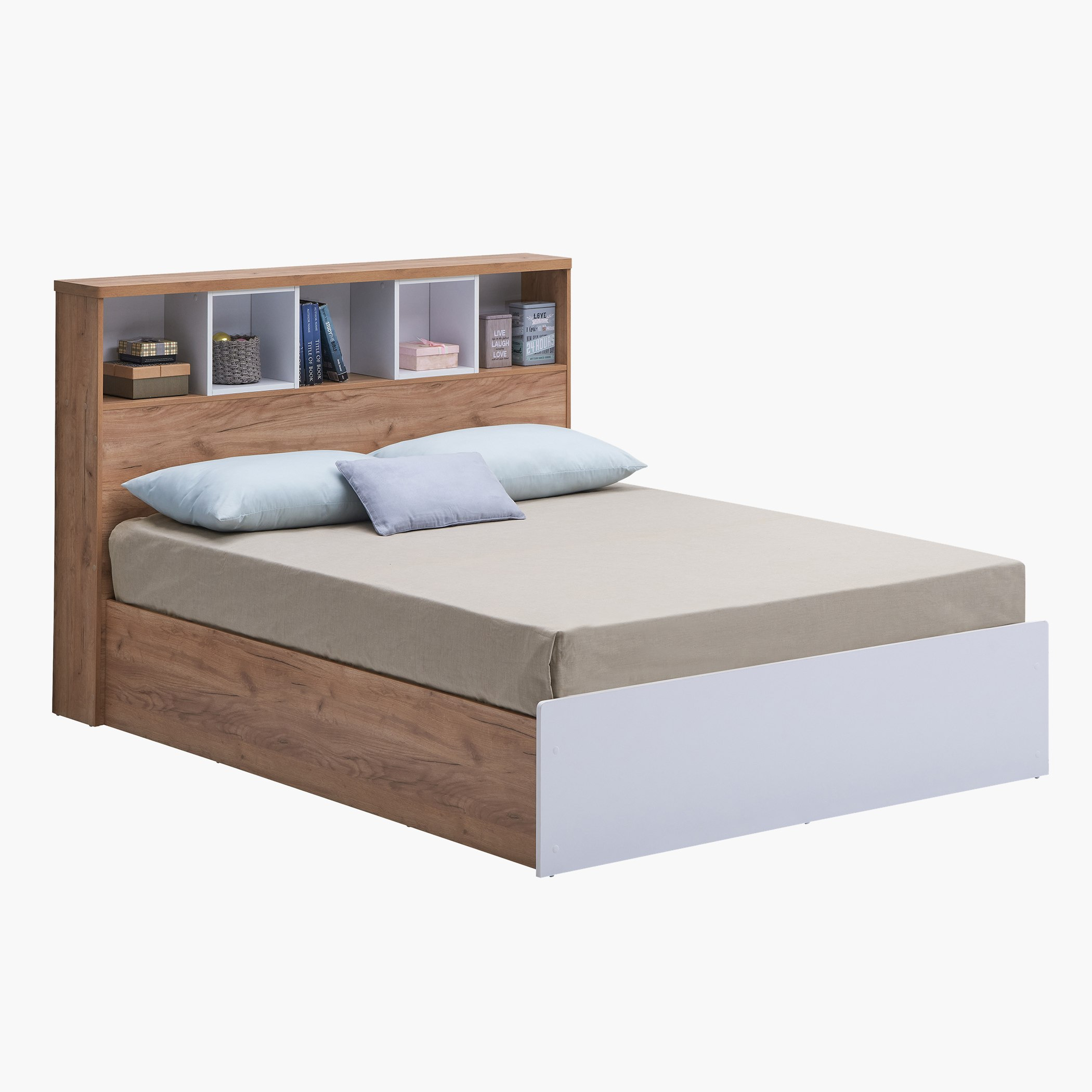سرير كوين بلوح رأسي للتخزين - جونو من موڤو - 160x200 سم-hbxbedroom-bedsandbedsets-beds-queen-image-2