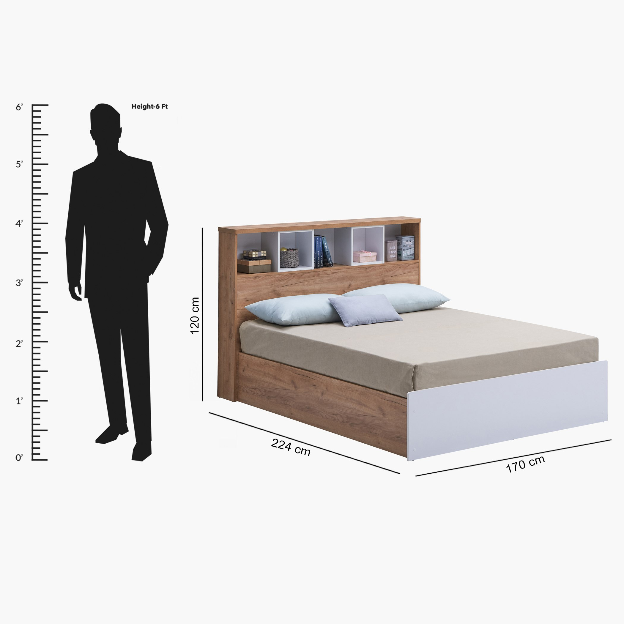 سرير كوين بلوح رأسي للتخزين - جونو من موڤو - 160x200 سم-hbxbedroom-bedsandbedsets-beds-queen-image-7