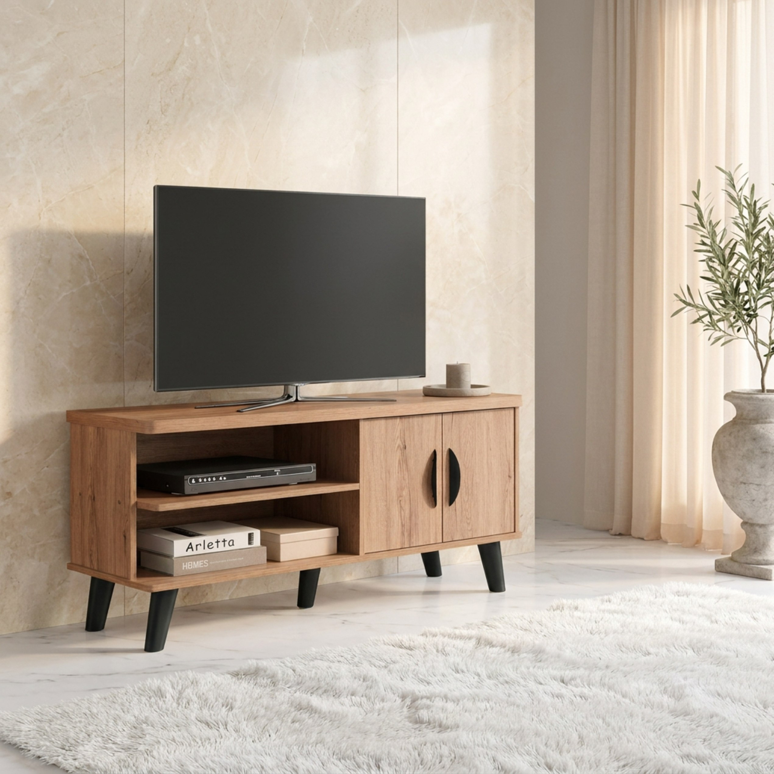 Edmond Willy 1.2 Metre TV Unit for TVs up to 50 inches-hbxlivingroom-mediaunitsandstorage-tvunits-image-1