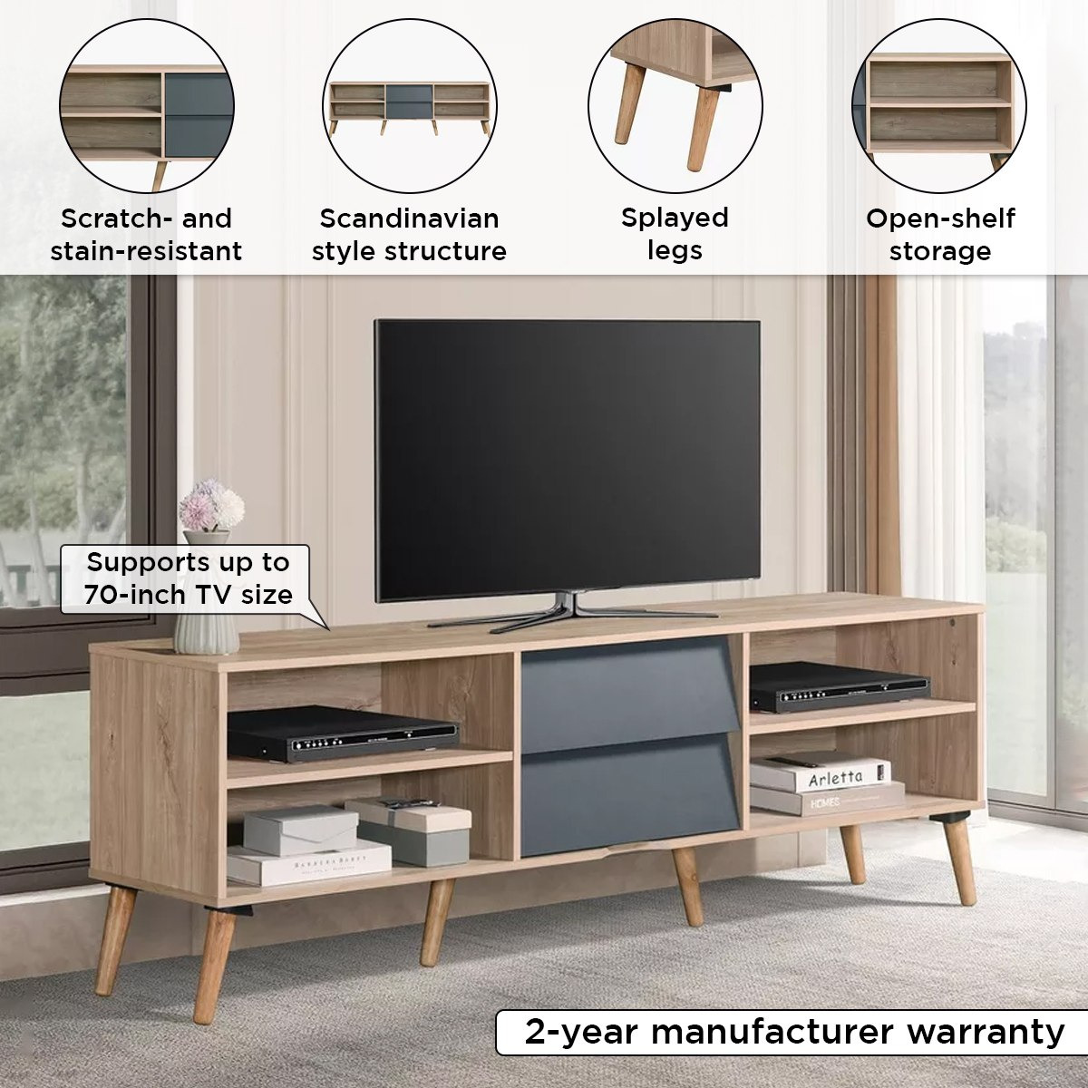 Venice 1.8 Metre High TV Unit for TVs up to 75 inches-hbxlivingroom-mediaunitsandstorage-tvunits-image-4