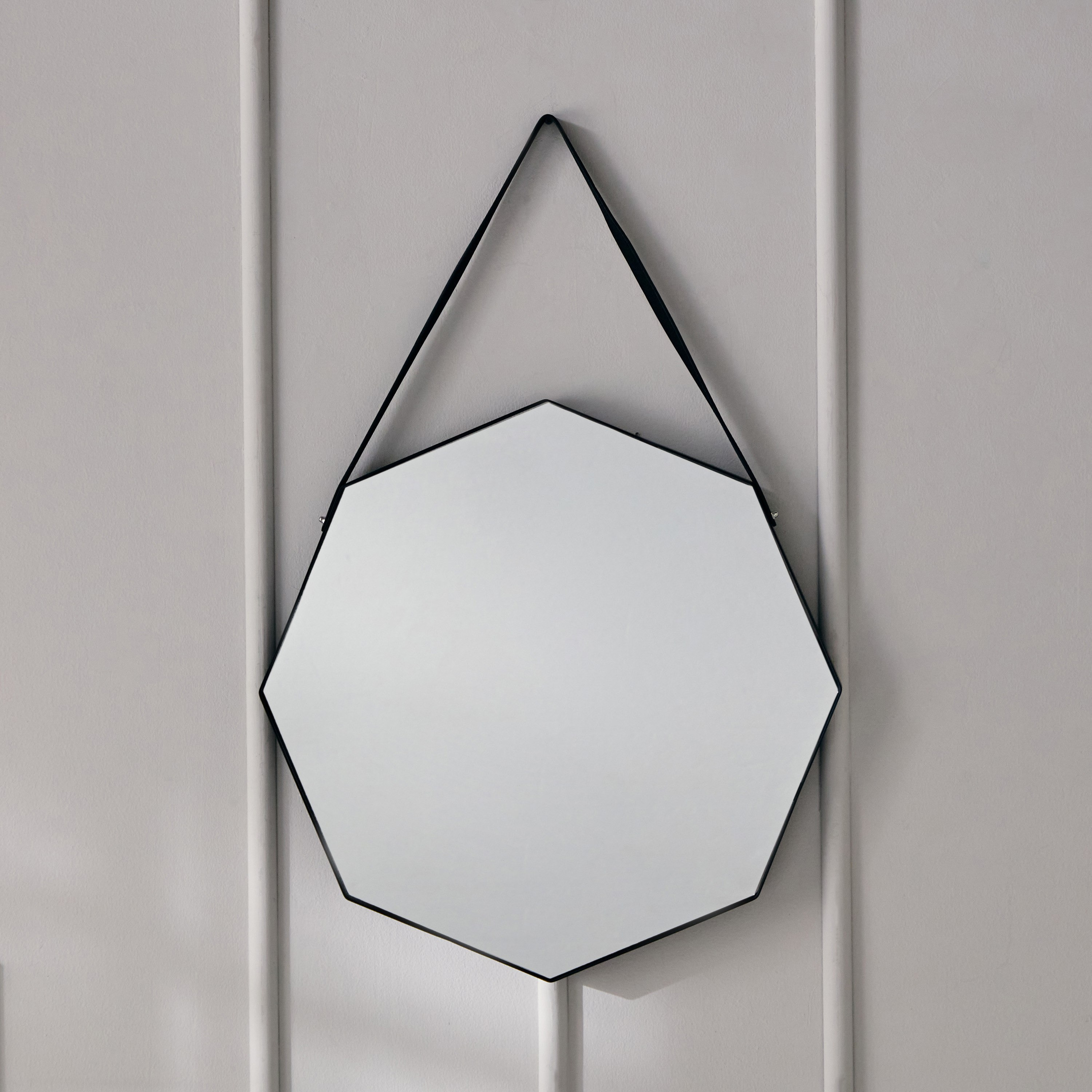 Angelus Metal Mirror with Belt - 61x61x3 cm-hbxhomeware-hbxdecorandfurnishings-image-2