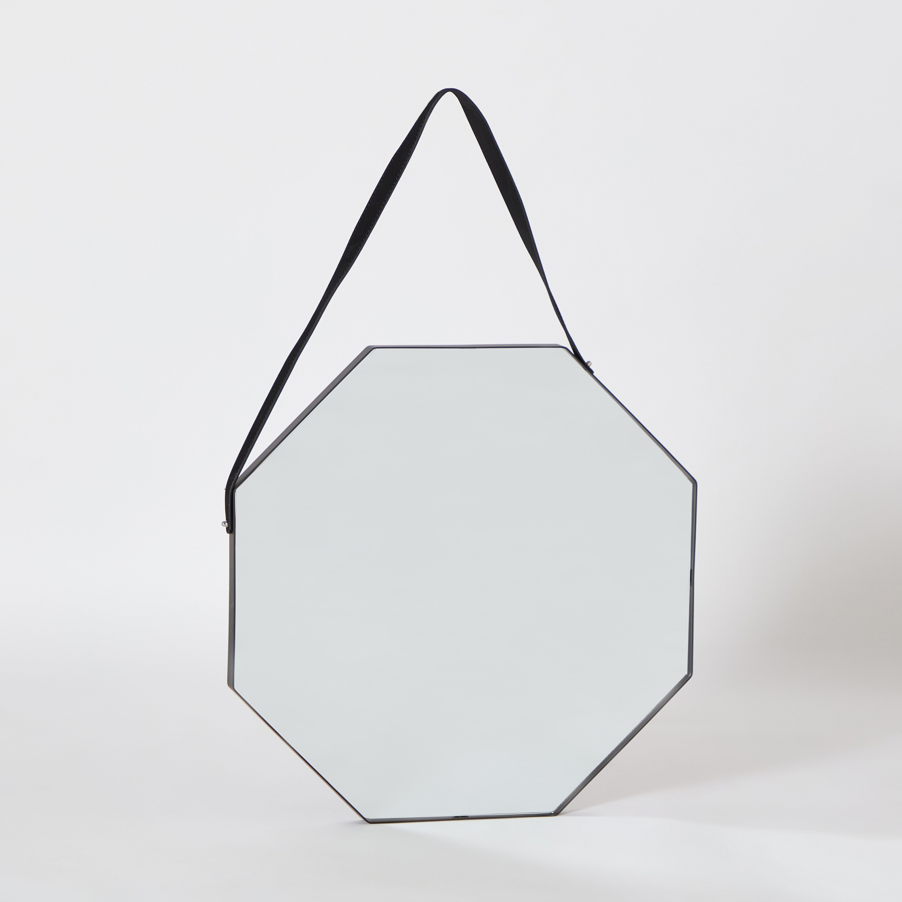Angelus Metal Mirror with Belt - 61x61x3 cm-hbxhomeware-hbxdecorandfurnishings-image-5