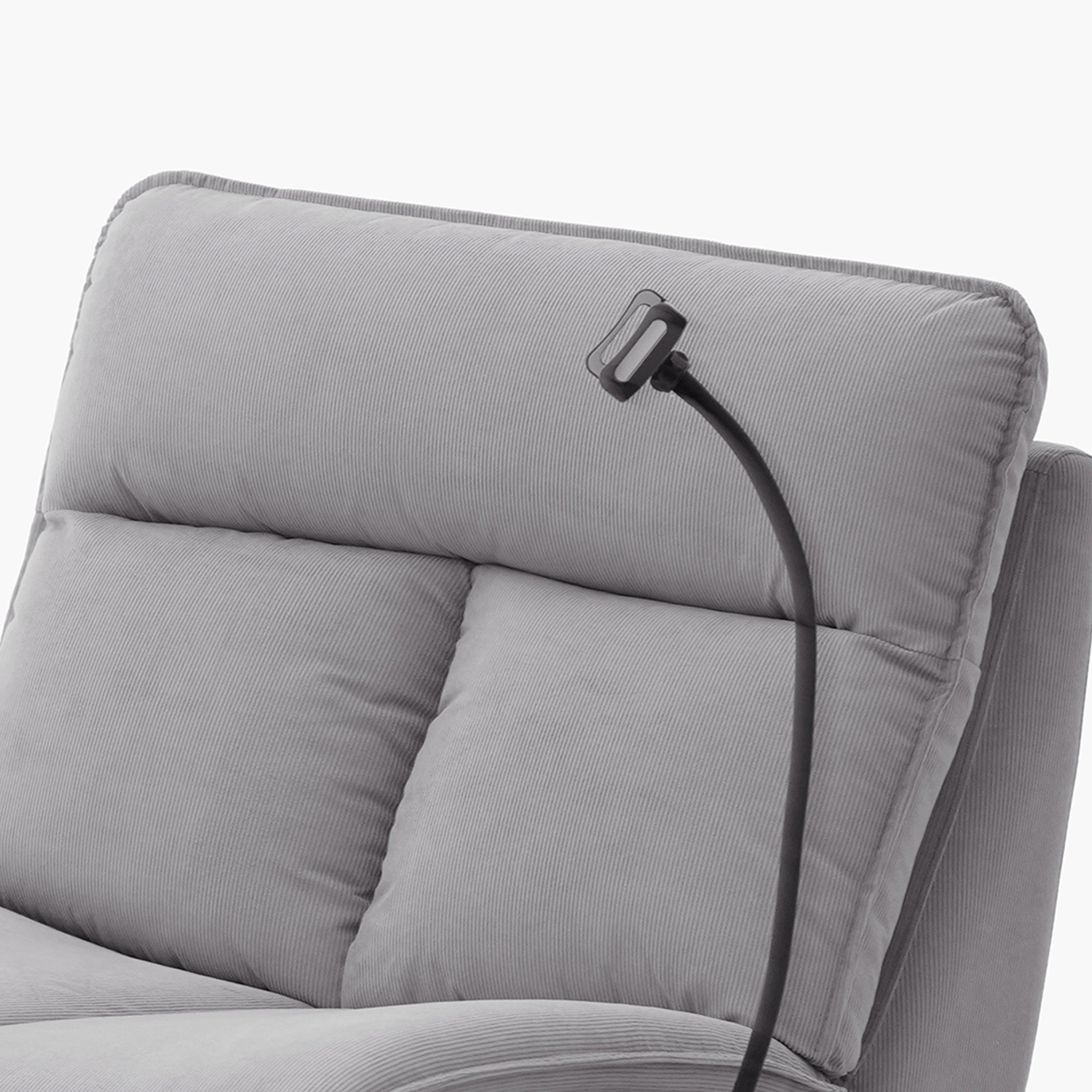 كرسي استرخاء للألعاب دوّار وهزّاز قابل للضبط بمساند ذراعين وحامل من دودو-hbxfurniture-sofasandarmchairs-reclinersofas-image-9