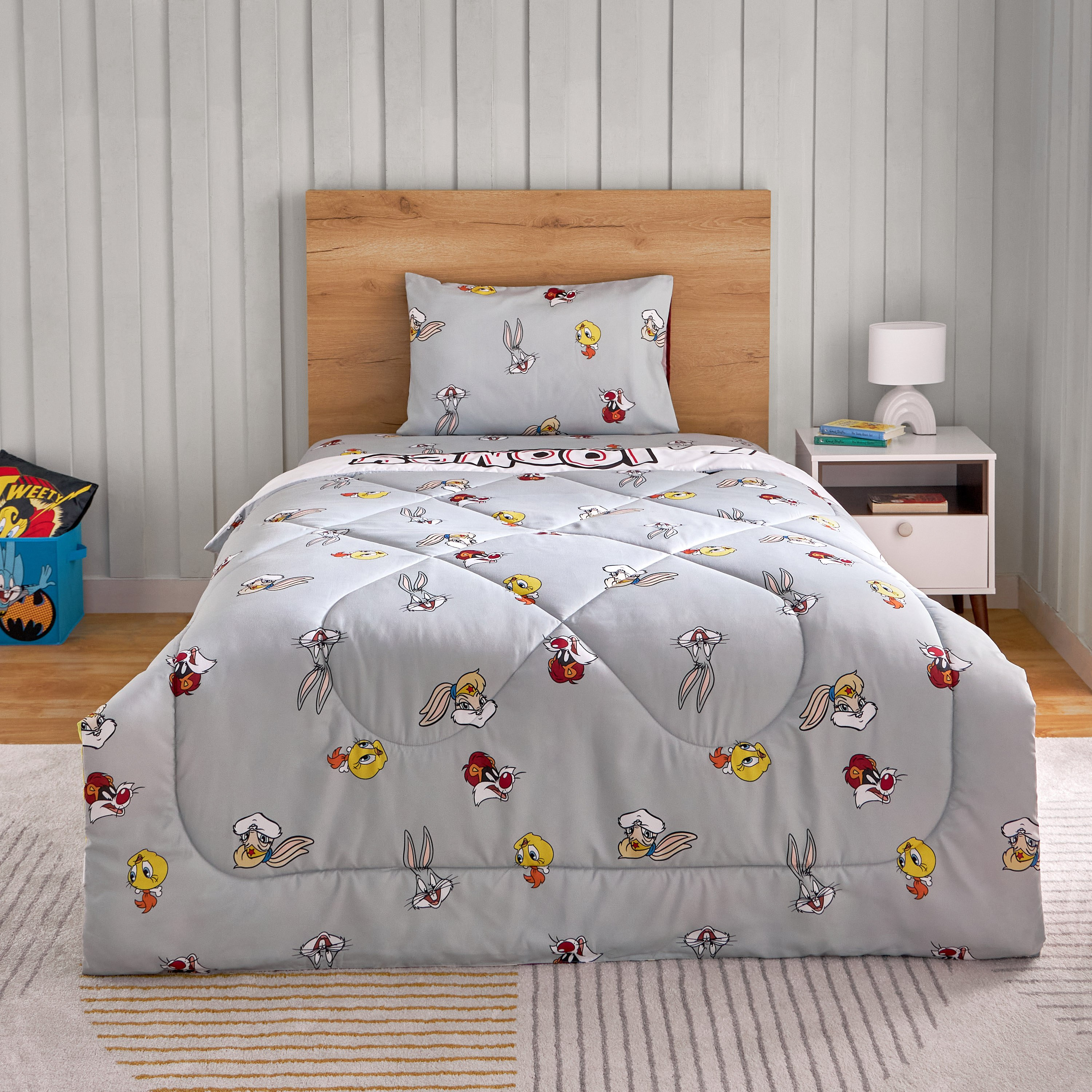 طقم لحاف توين قطعتين بطابع لوني تيونز - 160x220 سم-hbxhomeware-hbxkidsandyouth-image-3