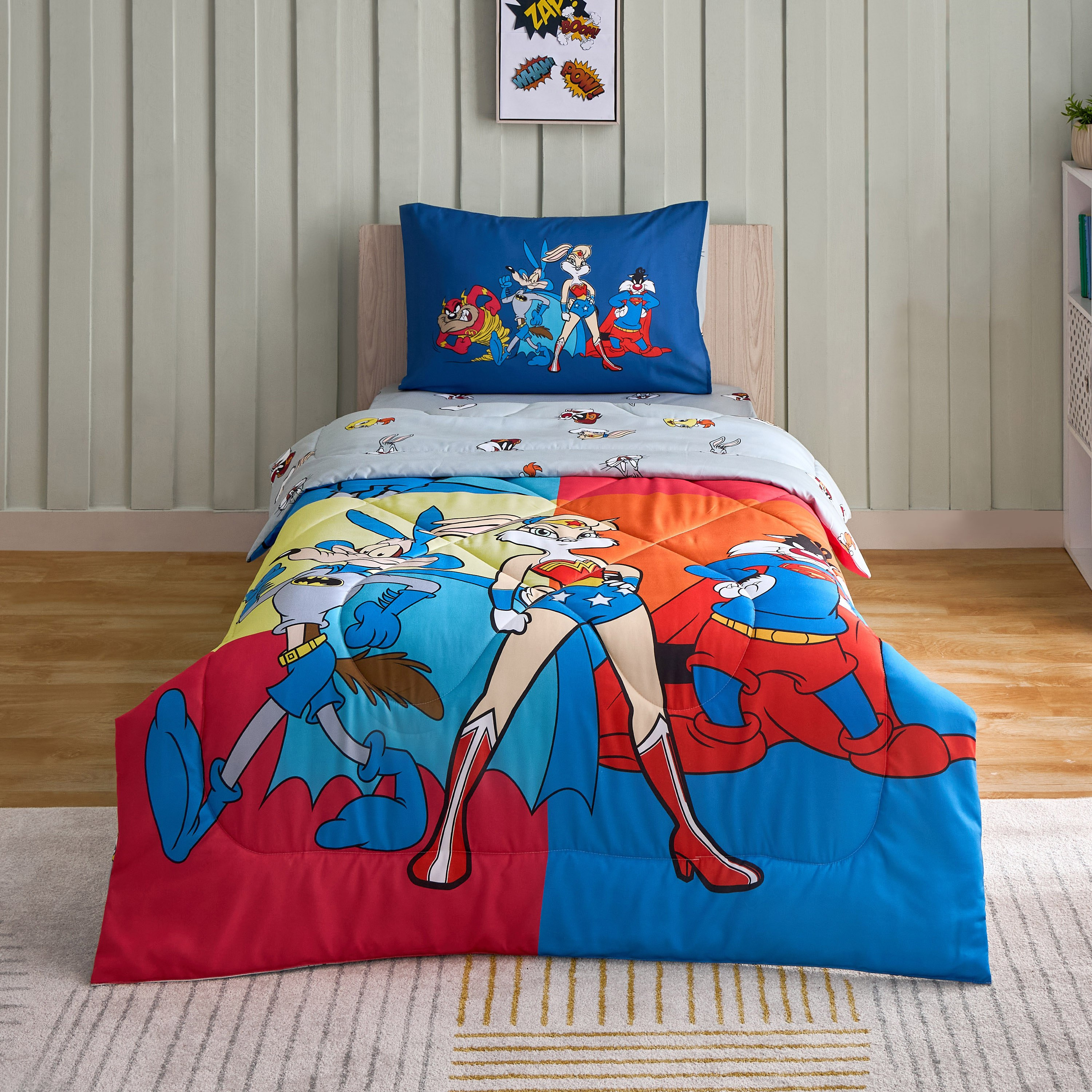 طقم لحاف فردي قطعتين من لوني تونز - 135x220 سم-hbxhomeware-hbxkidsandyouth-image-2
