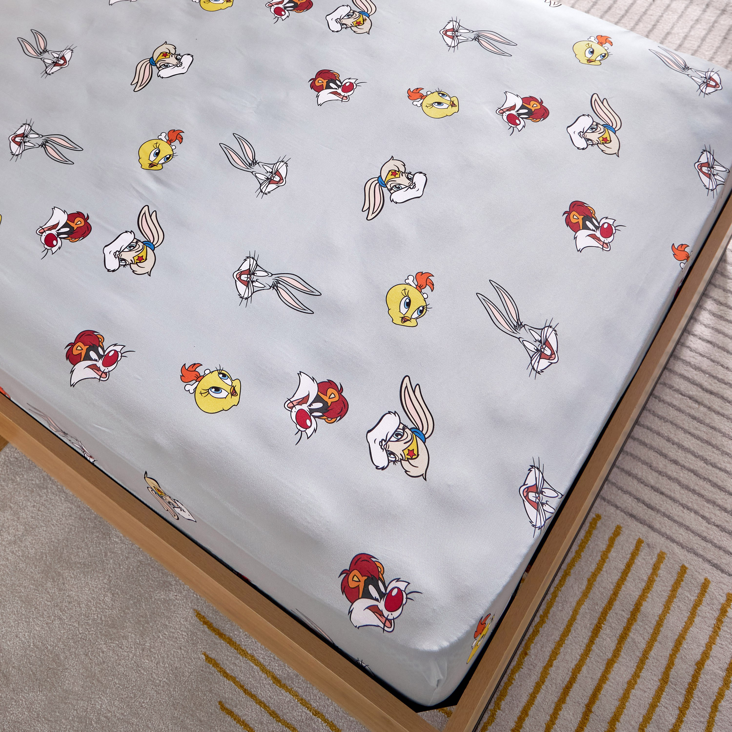 شرشف مطاطي توين من لوني تونز - 120x200+25 سم-hbxhomeware-hbxkidsandyouth-image-3