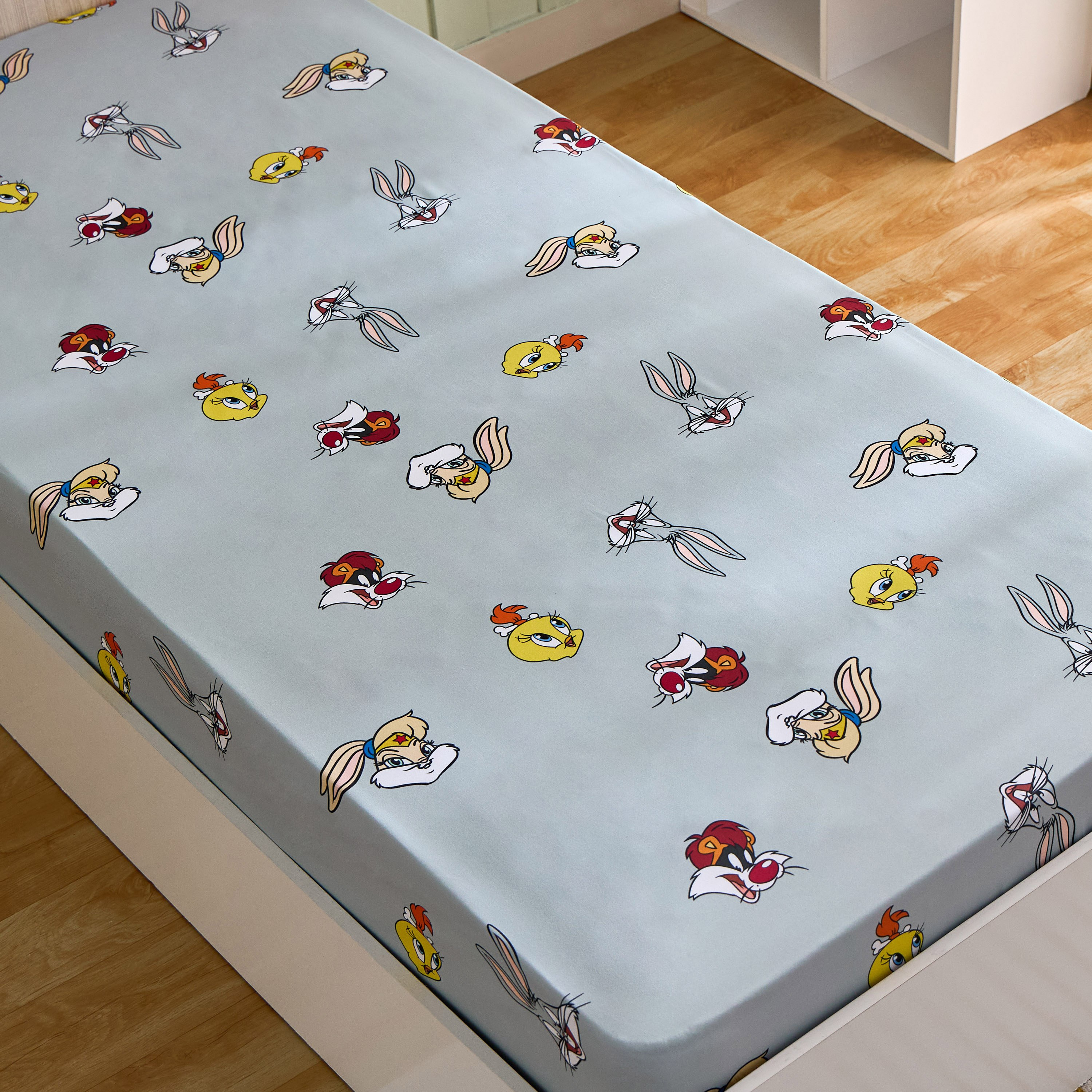 شرشف مطاطي فردي من لوني تونز - 90x200+25 سم-hbxhomeware-hbxkidsandyouth-image-3