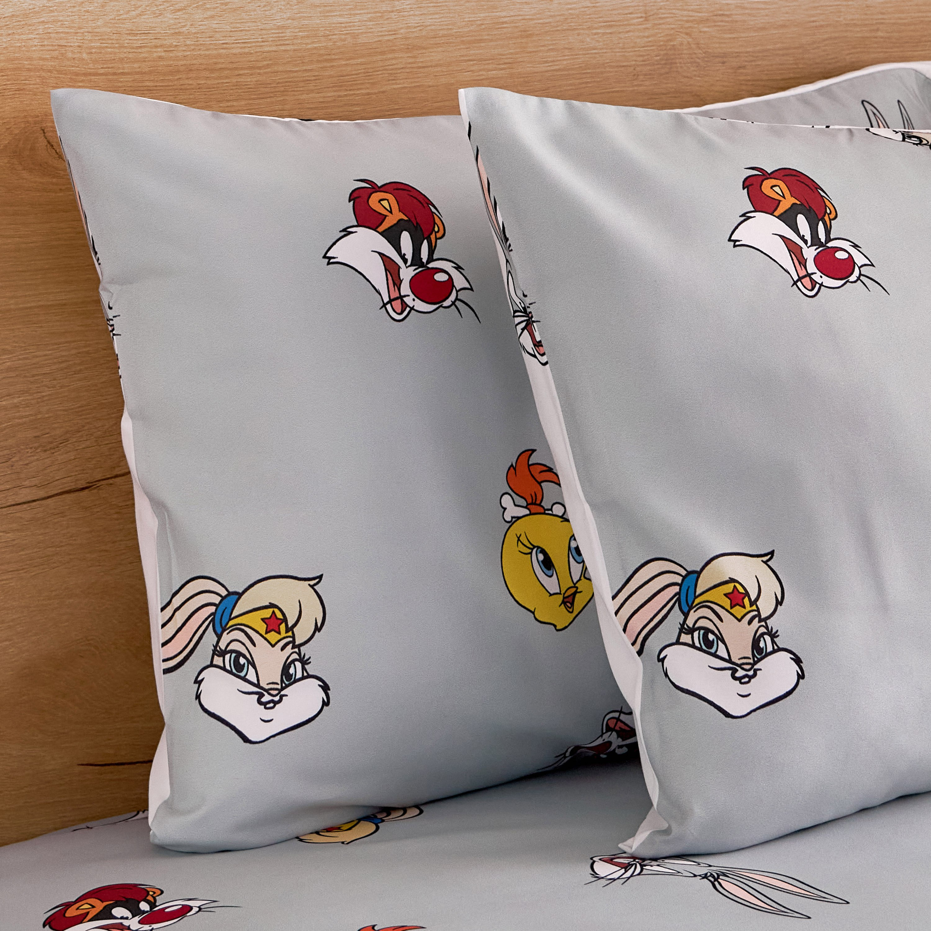 طقم غطاء وسادة بتصميم لوني تيونز من قطعتين - 50x75+15 سم-hbxhomeware-hbxkidsandyouth-image-3