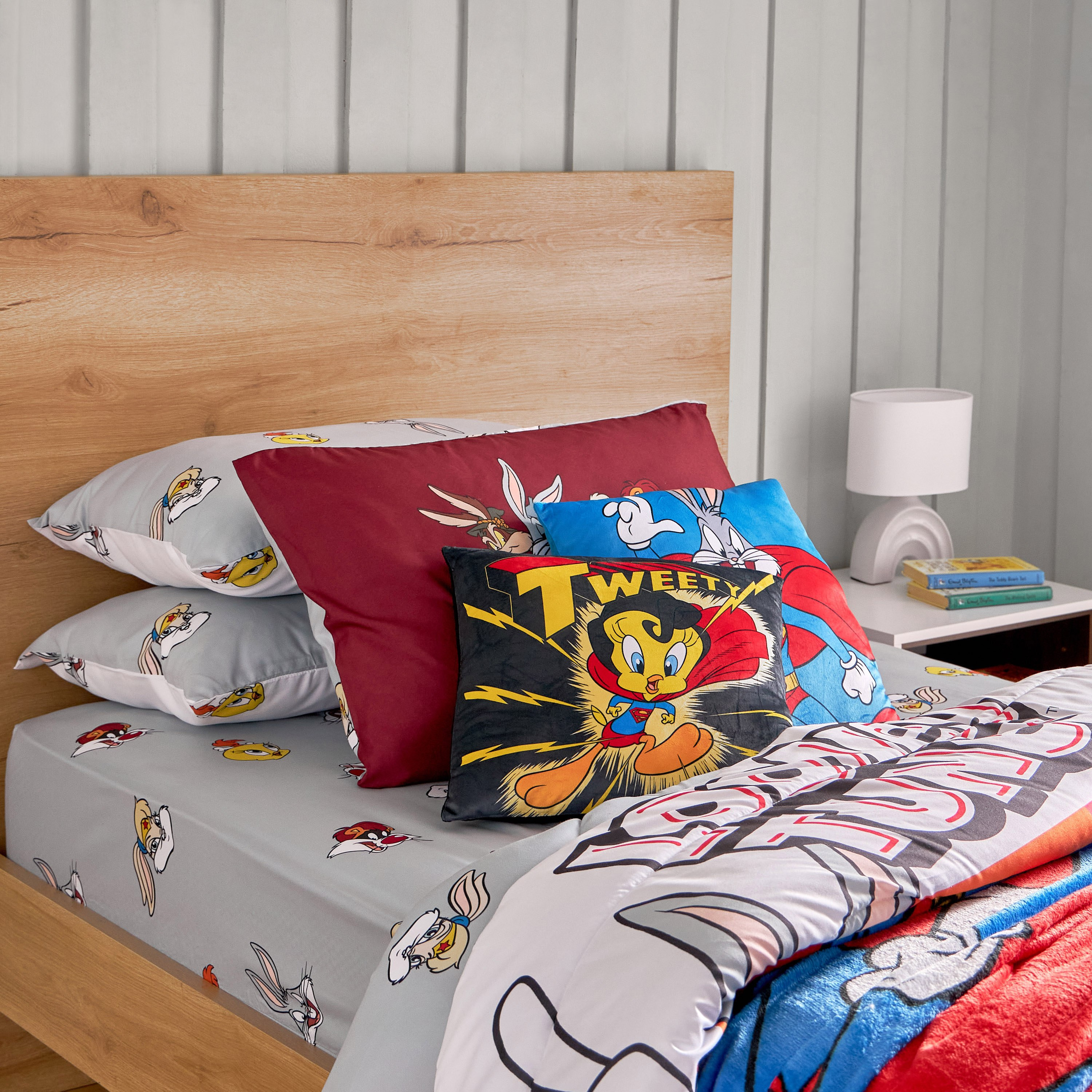 طقم غطاء وسادة بتصميم لوني تيونز من قطعتين - 50x75+15 سم-hbxhomeware-hbxkidsandyouth-image-7